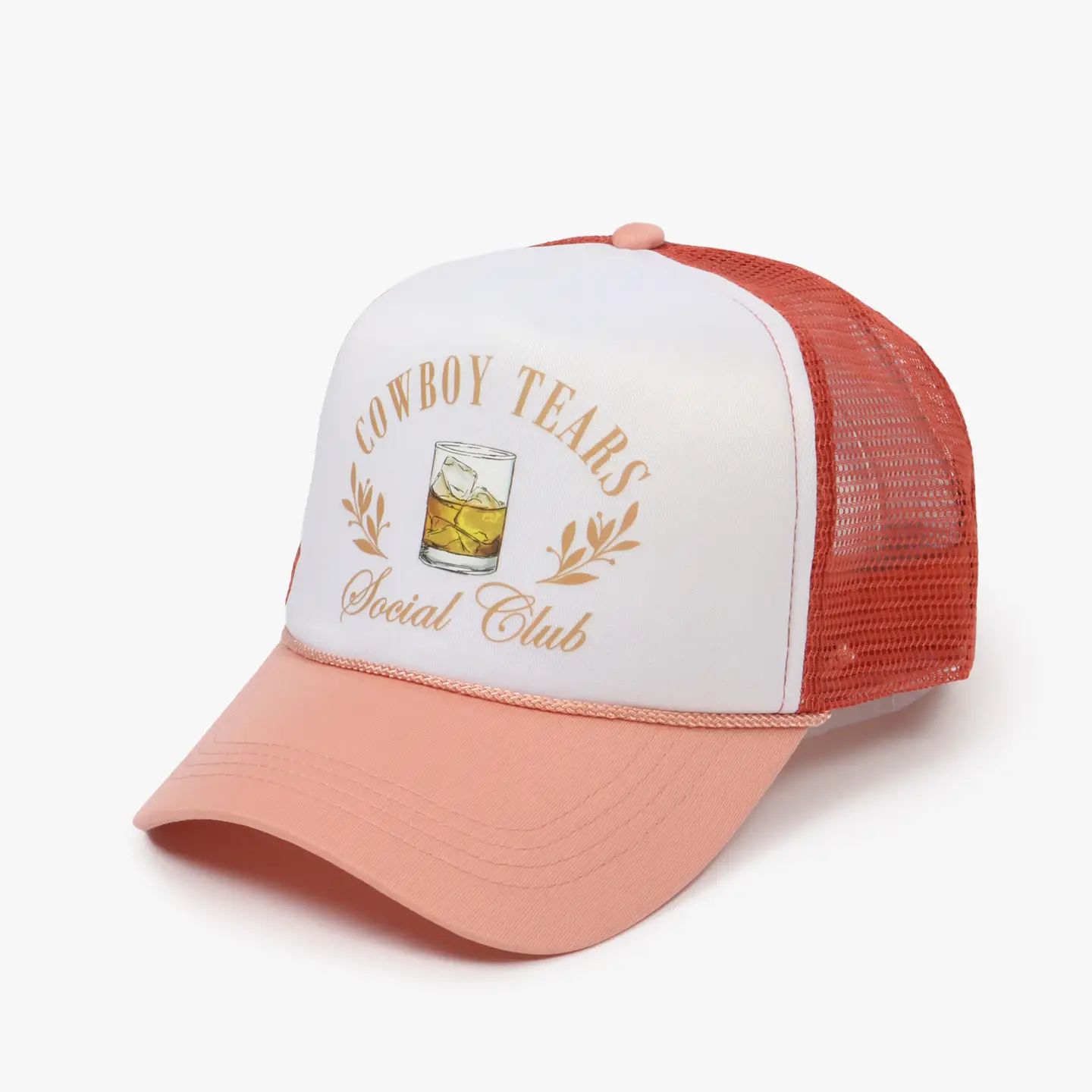 Western Cowboy Tears Social Club On Trucker Hat