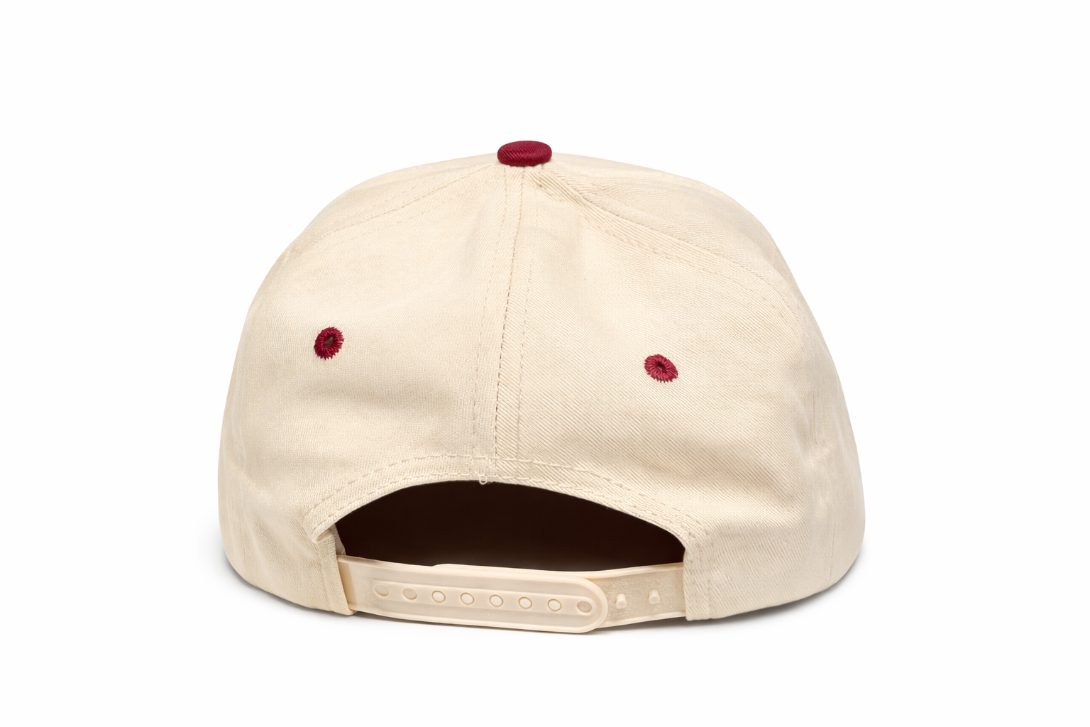 Winegirl Two-Tone Embroidered Trucker Hat - Burgundy