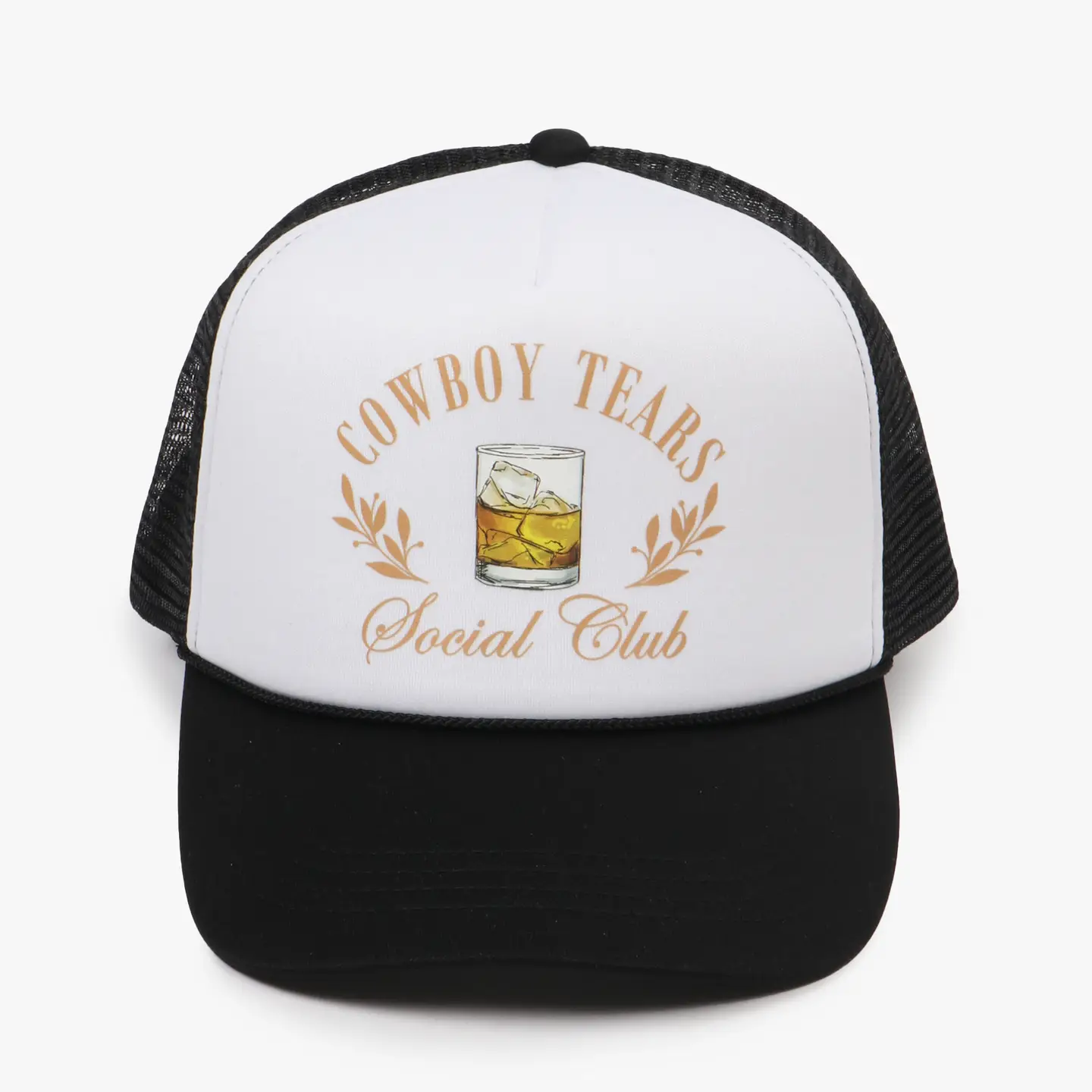 Western Cowboy Tears Social Club On Trucker Hat