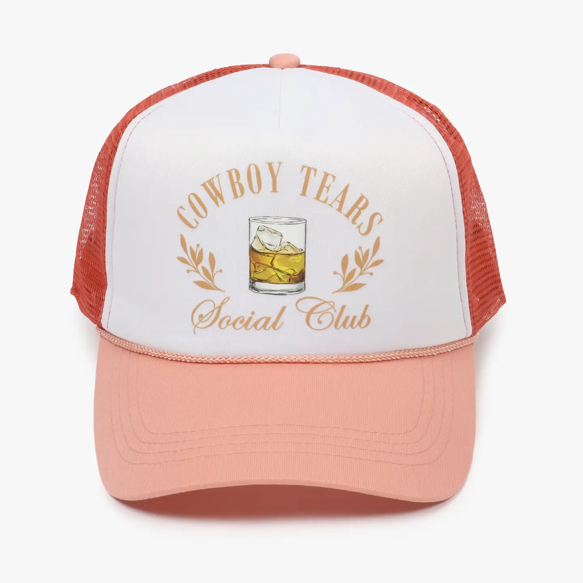 Western Cowboy Tears Social Club On Trucker Hat