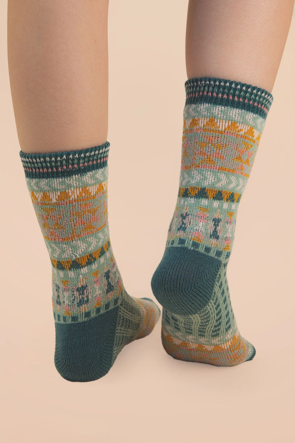 Geometric Graphic Crew Socks