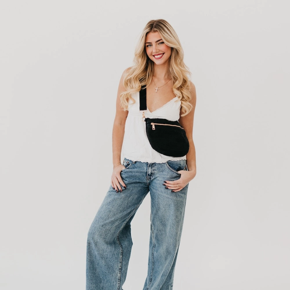 Rachel Raffia Westlyn Bum Bag
