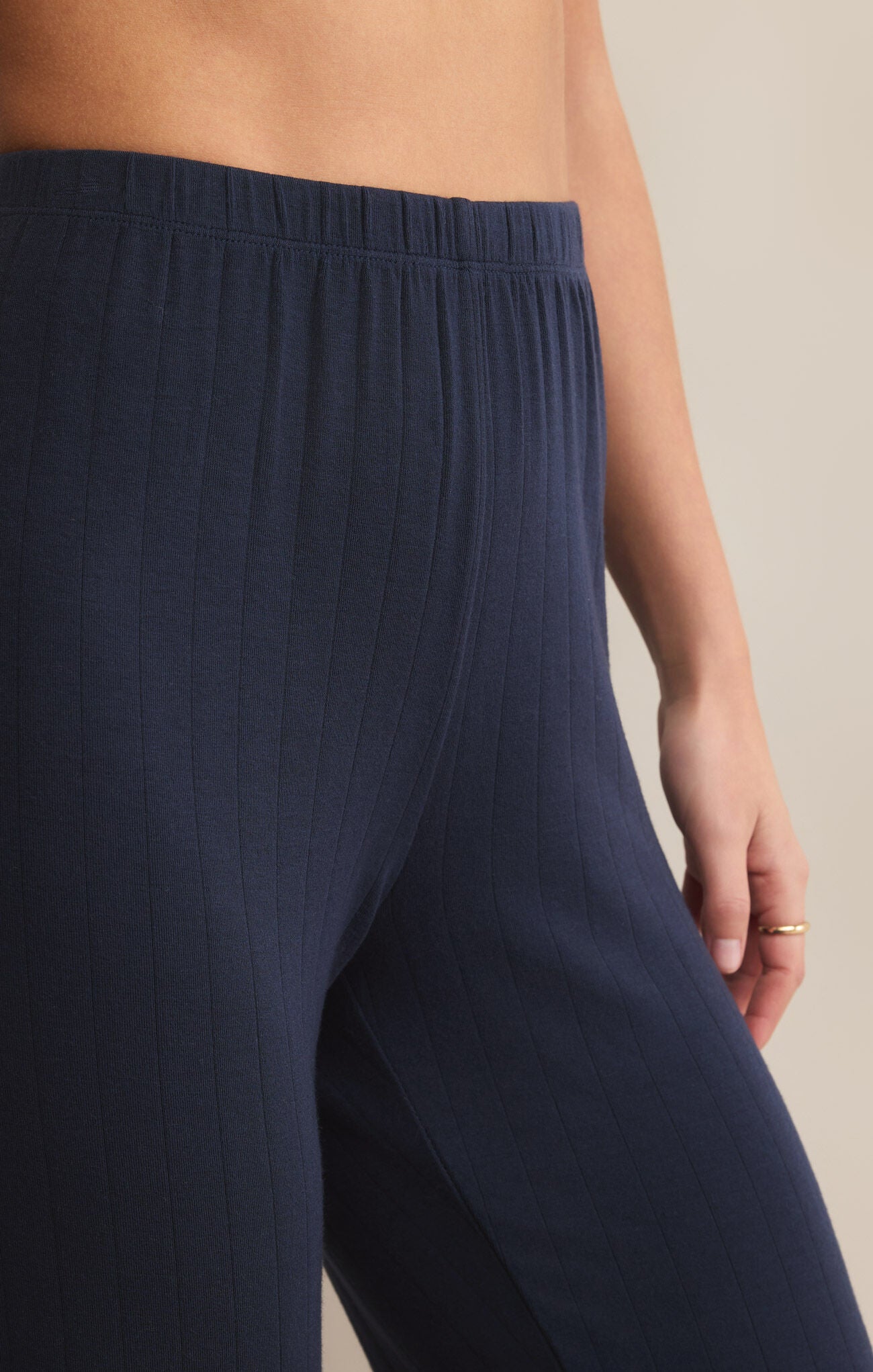 Classique Rib Pant - Eclipse