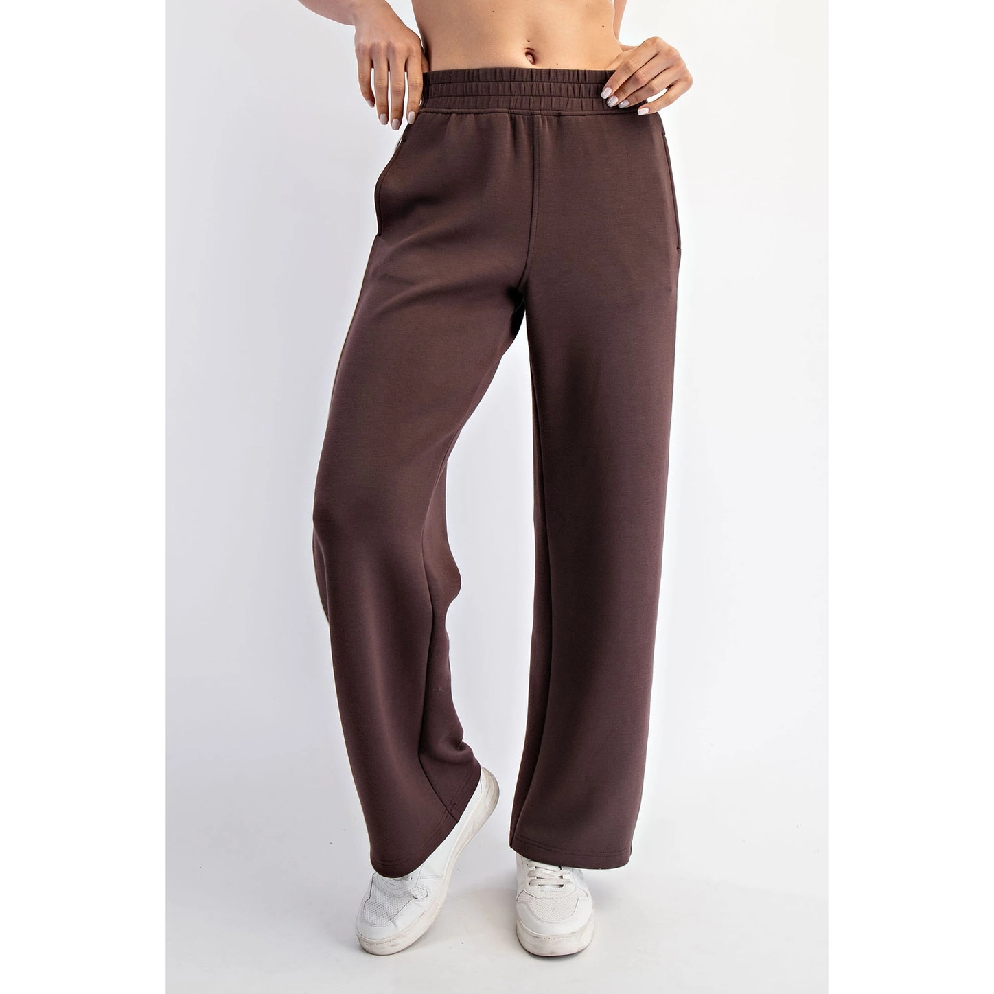 Modal Scuba Two Stripe Piping Straight Pant