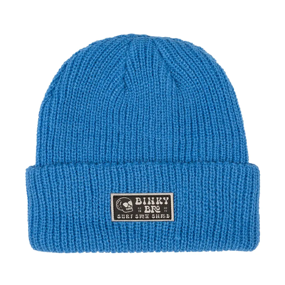 Kids Beanie - Crypt Fish Neon Blue