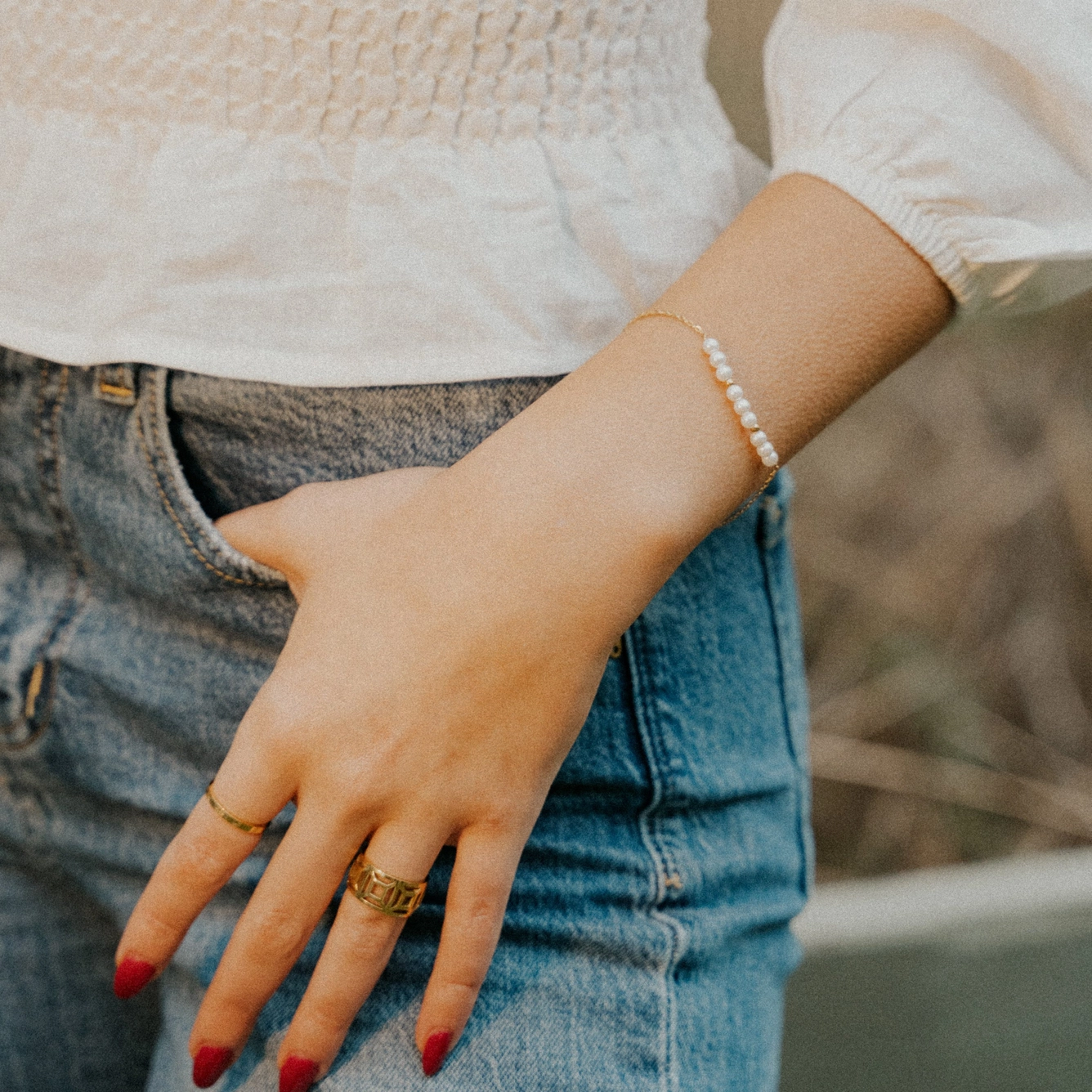 Brick House Ring - Gold
