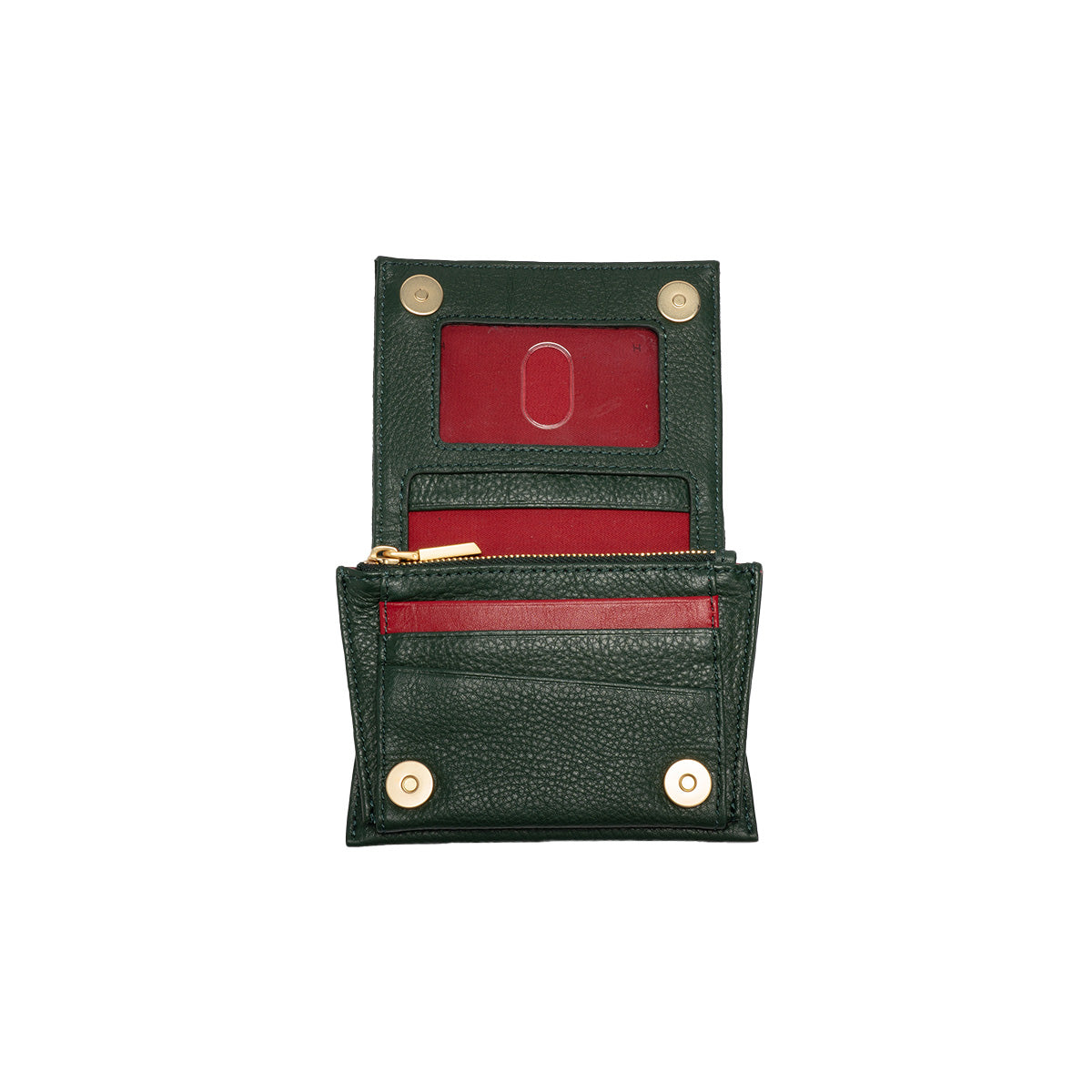 Hammitt Allen Wallet - Green Room Suede/Brushed Gold