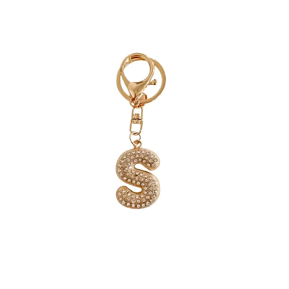 Diamond Initial Bag Charm