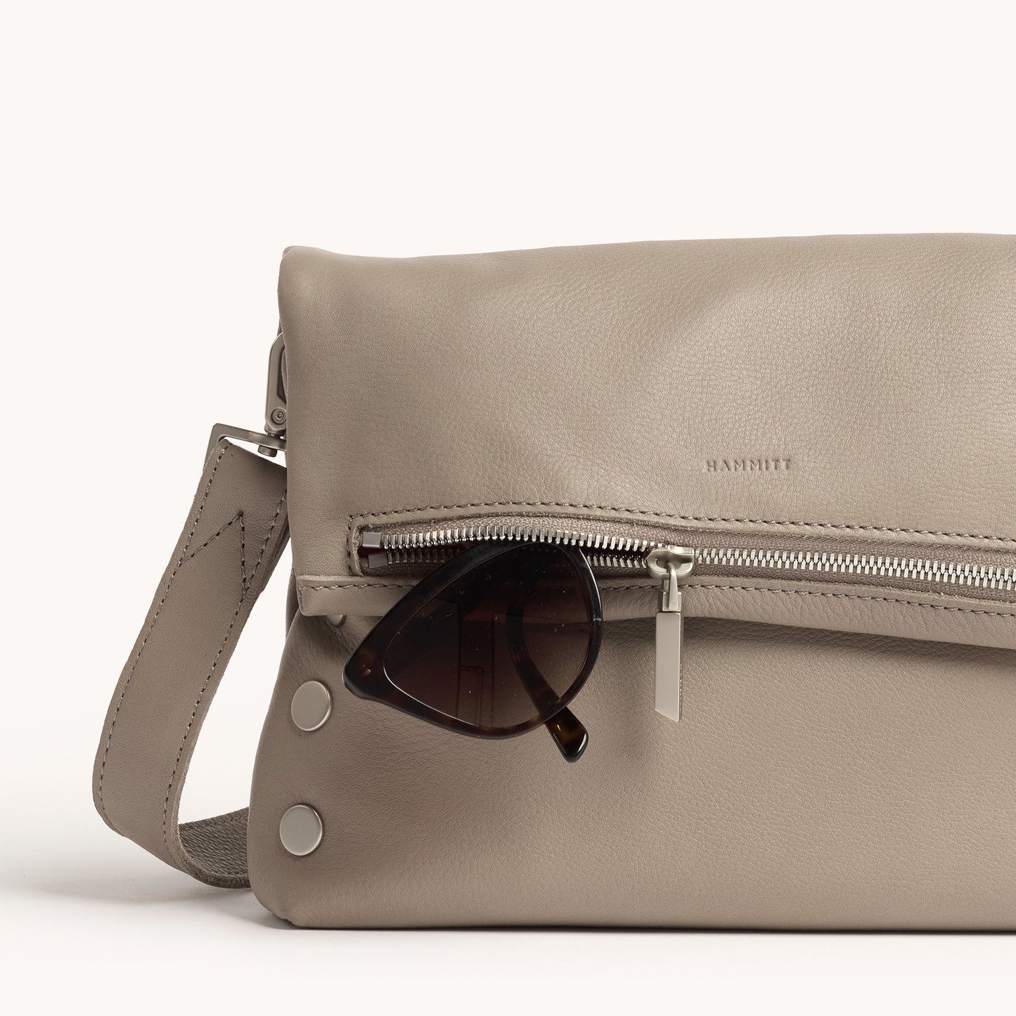 Hammitt VIP Med - Pewter Pebble/Brushed Silver