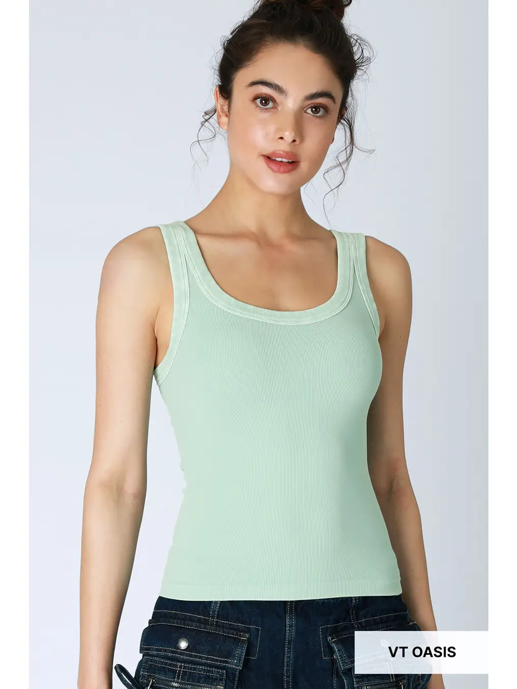 Vintage Reversible Ribbed Tank
