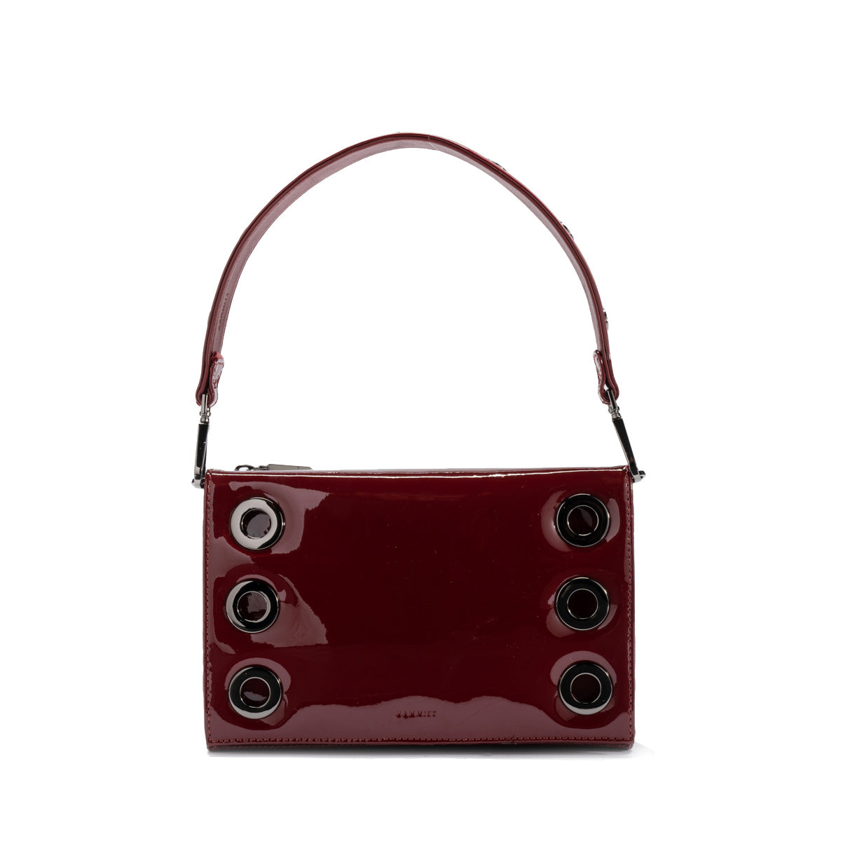Hammitt Montana Clutch Small - Pirouette Patent/Gunmetal