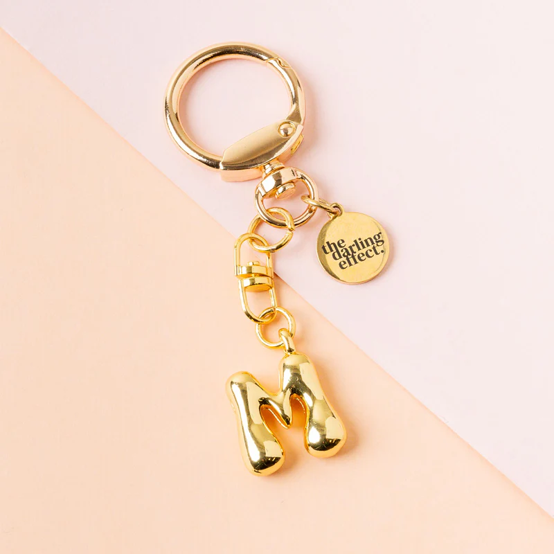 Bubble Letter Keychain