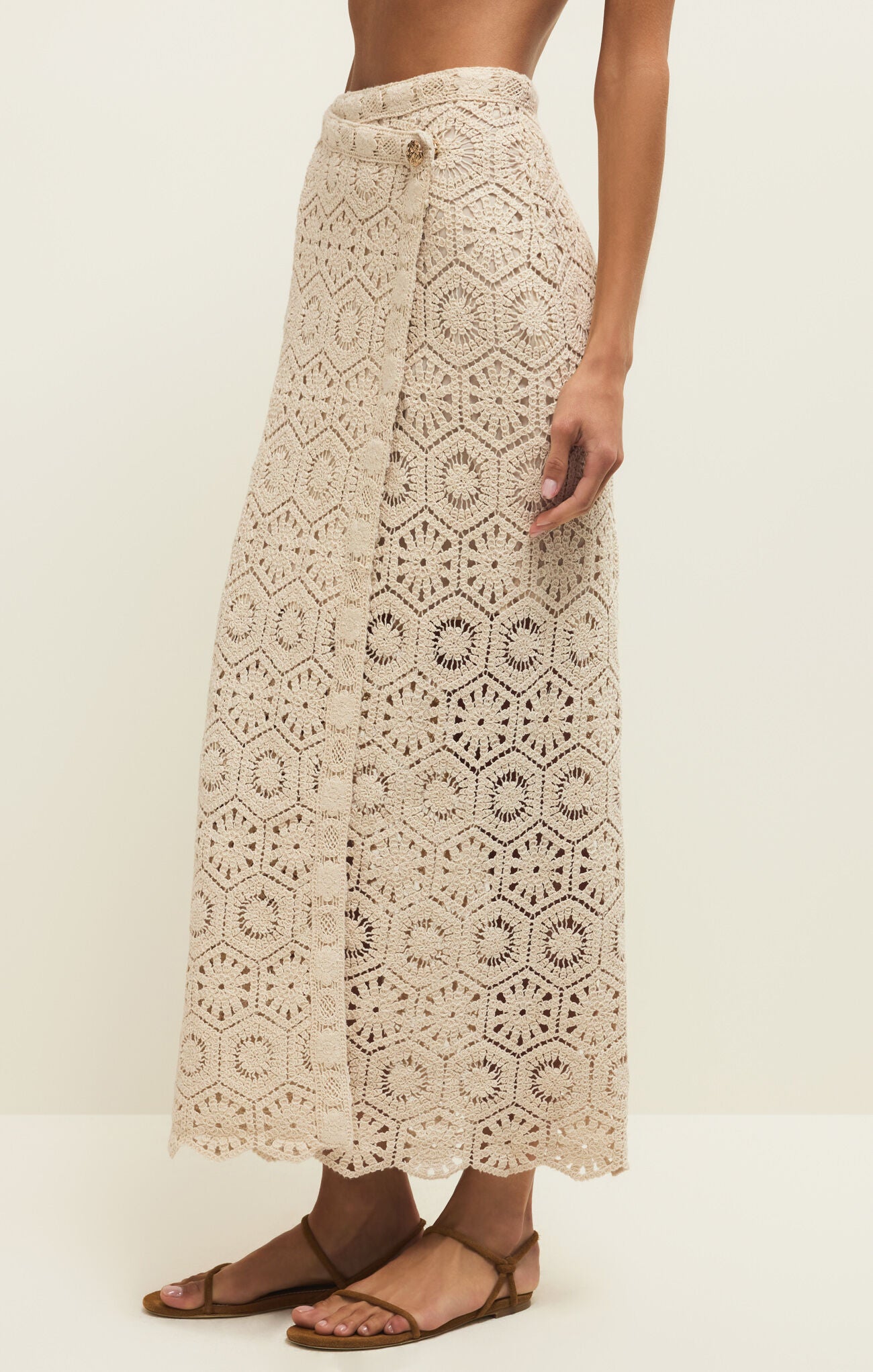 Raquel Lace Skirt - Natural