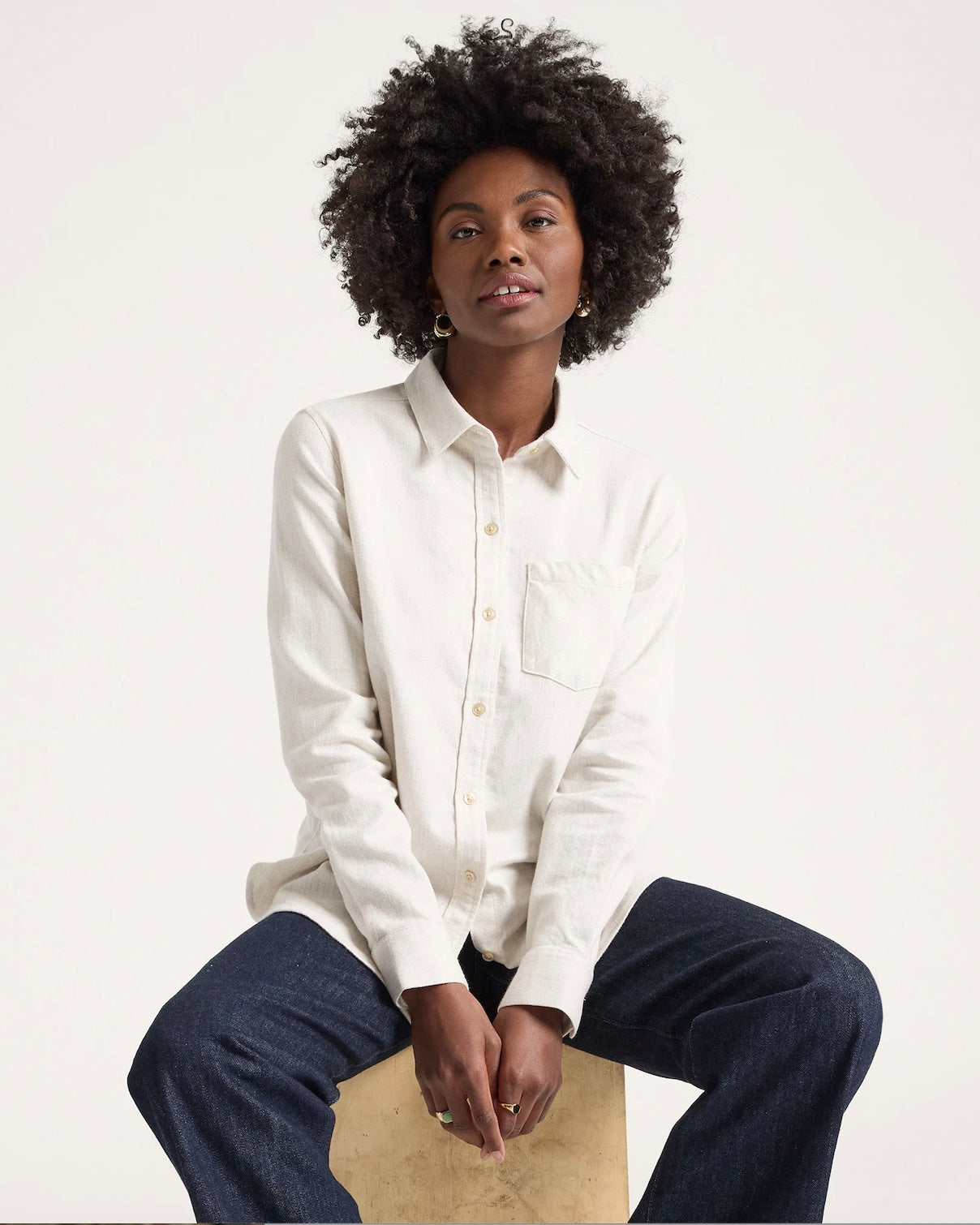 The Perfect One Pocket Shirt - Natural