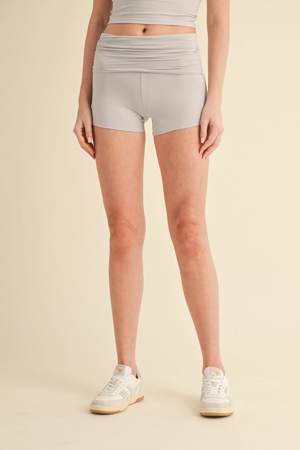 Soft Knit Jersey Foldover Shorts