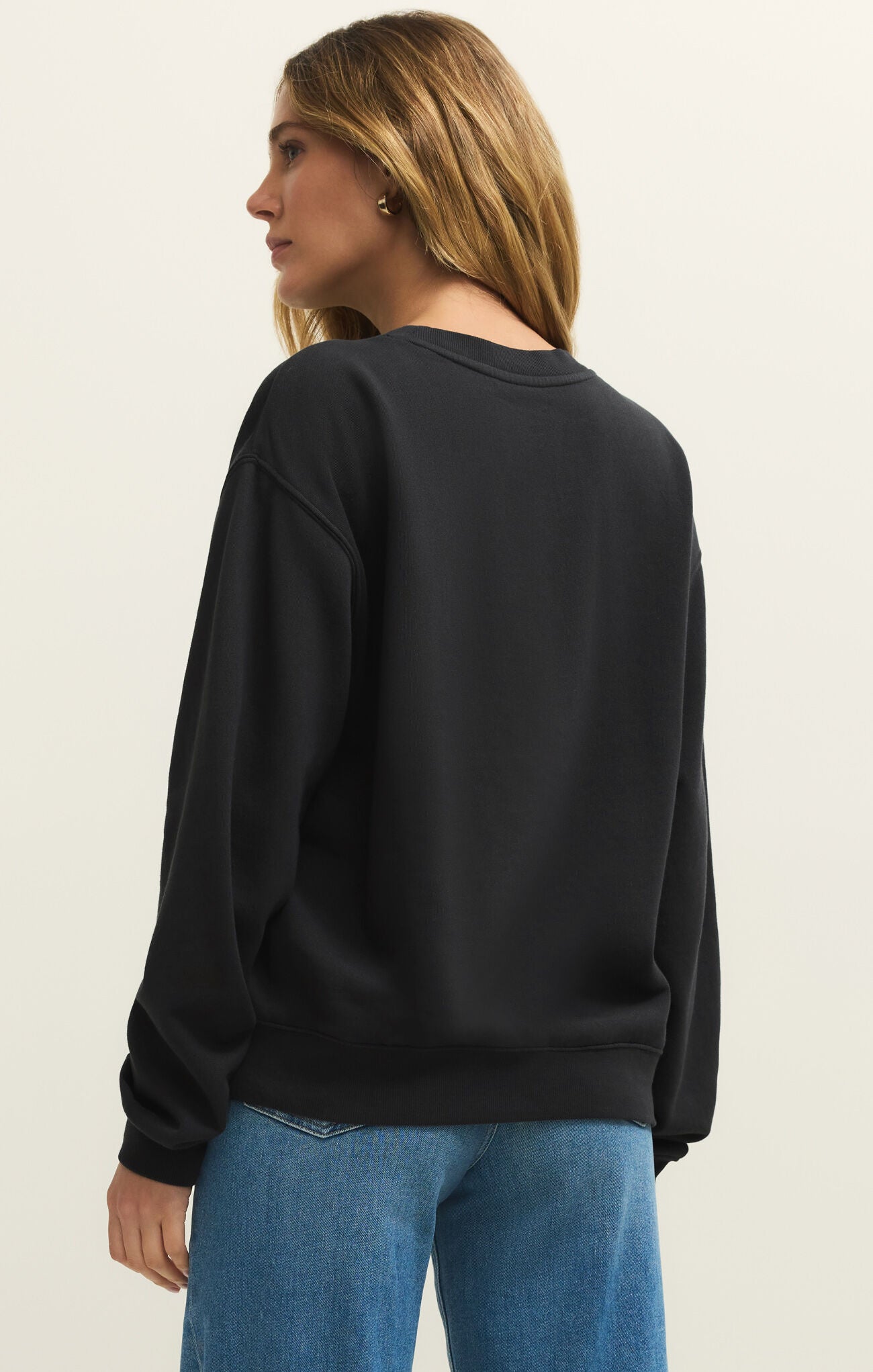 La Playa Boyfriend Sweatshirt - Black Sand