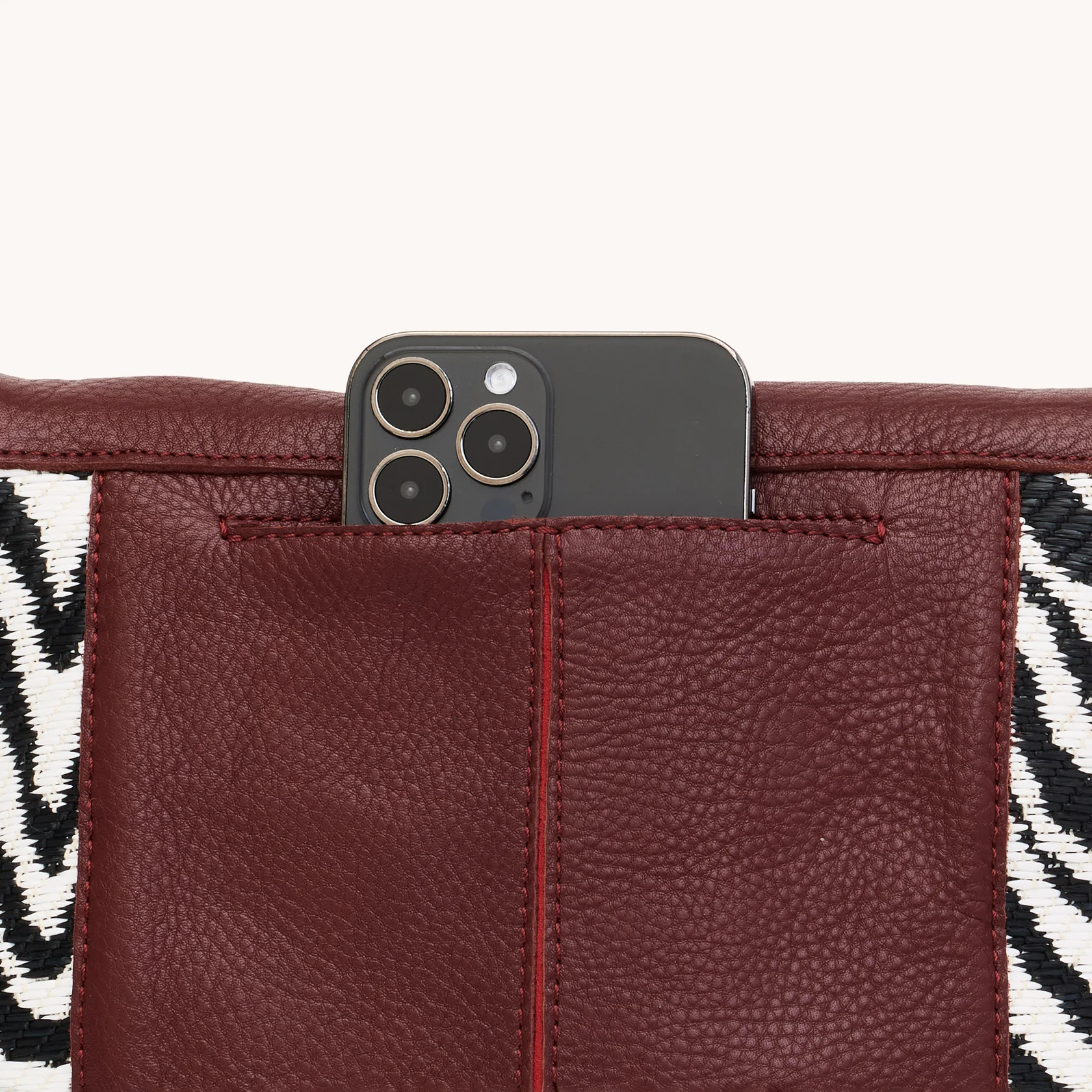 Hammitt VIP Med - Zebra/Brushed Gold