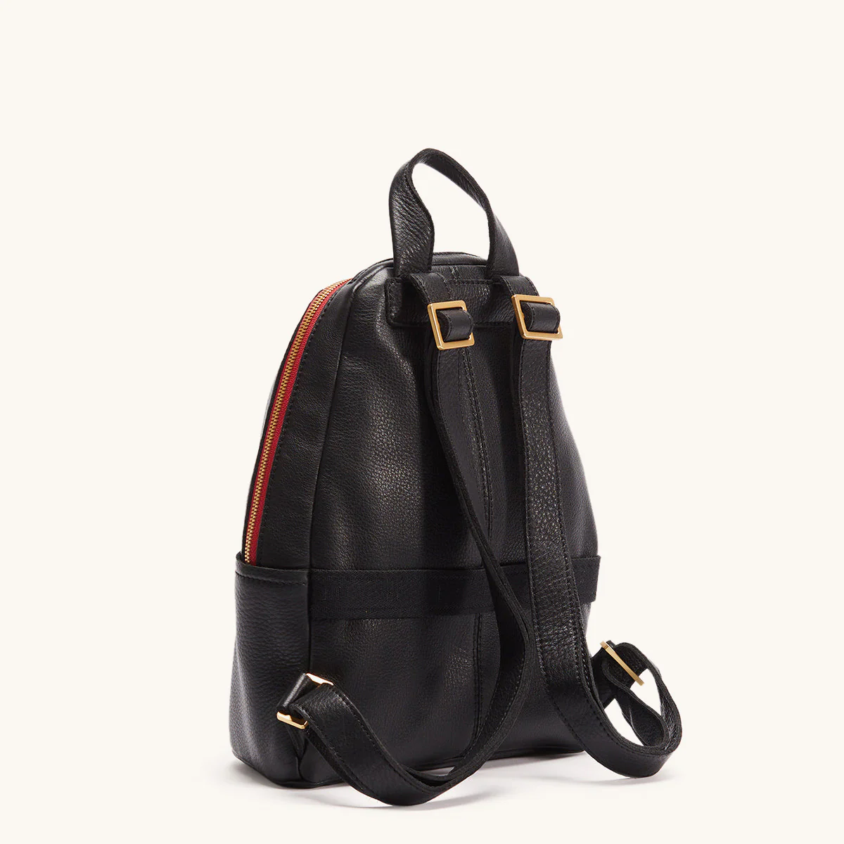 Hammitt Hunter Medium - Black/Brushed Gold Red Zip
