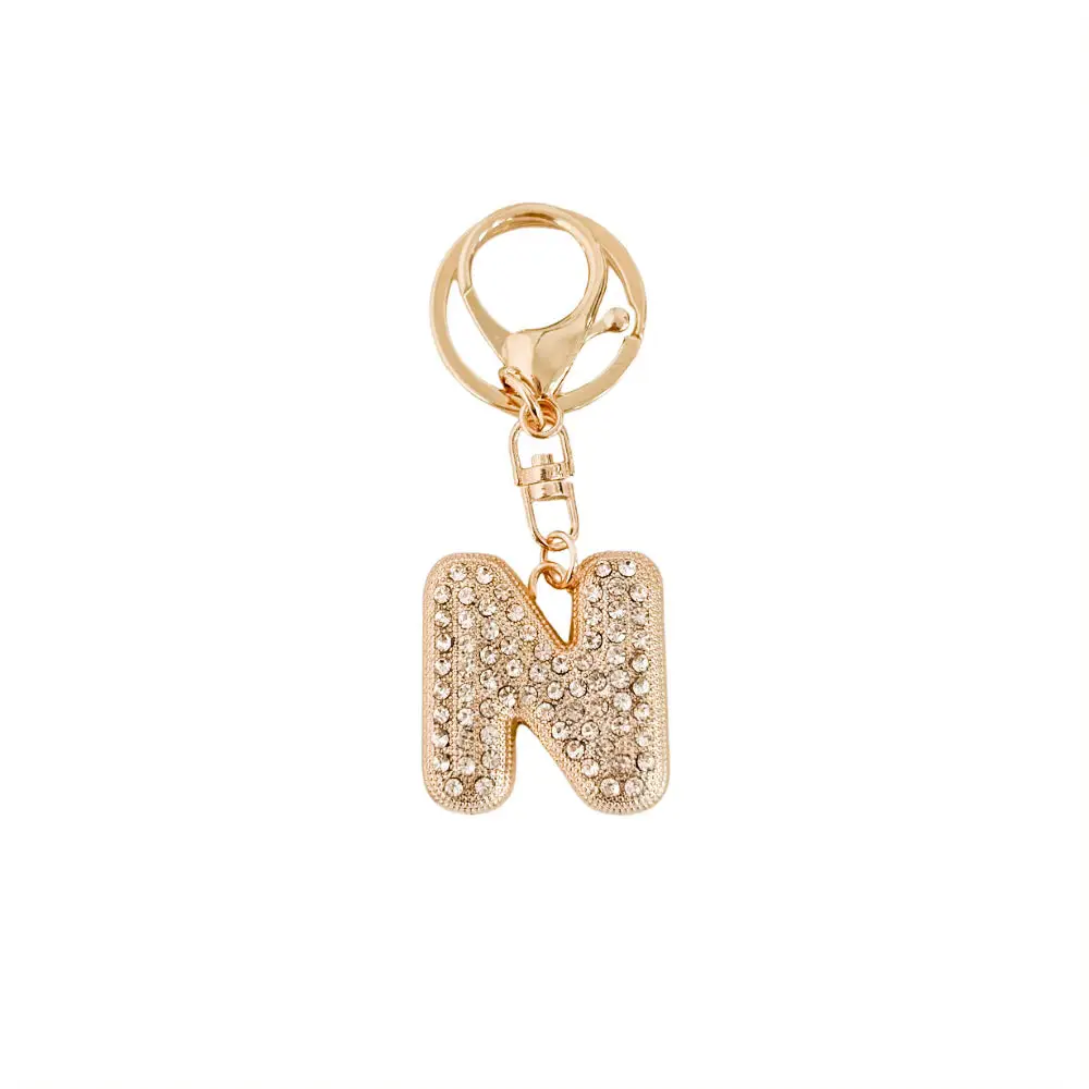 Diamond Initial Bag Charm