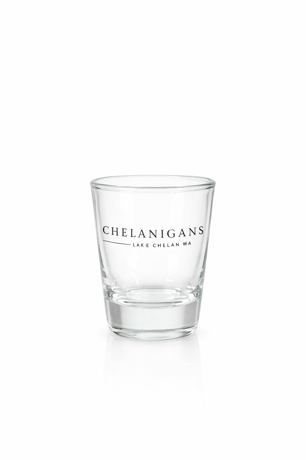 Chelanigans Lake Chelan Shot Glass