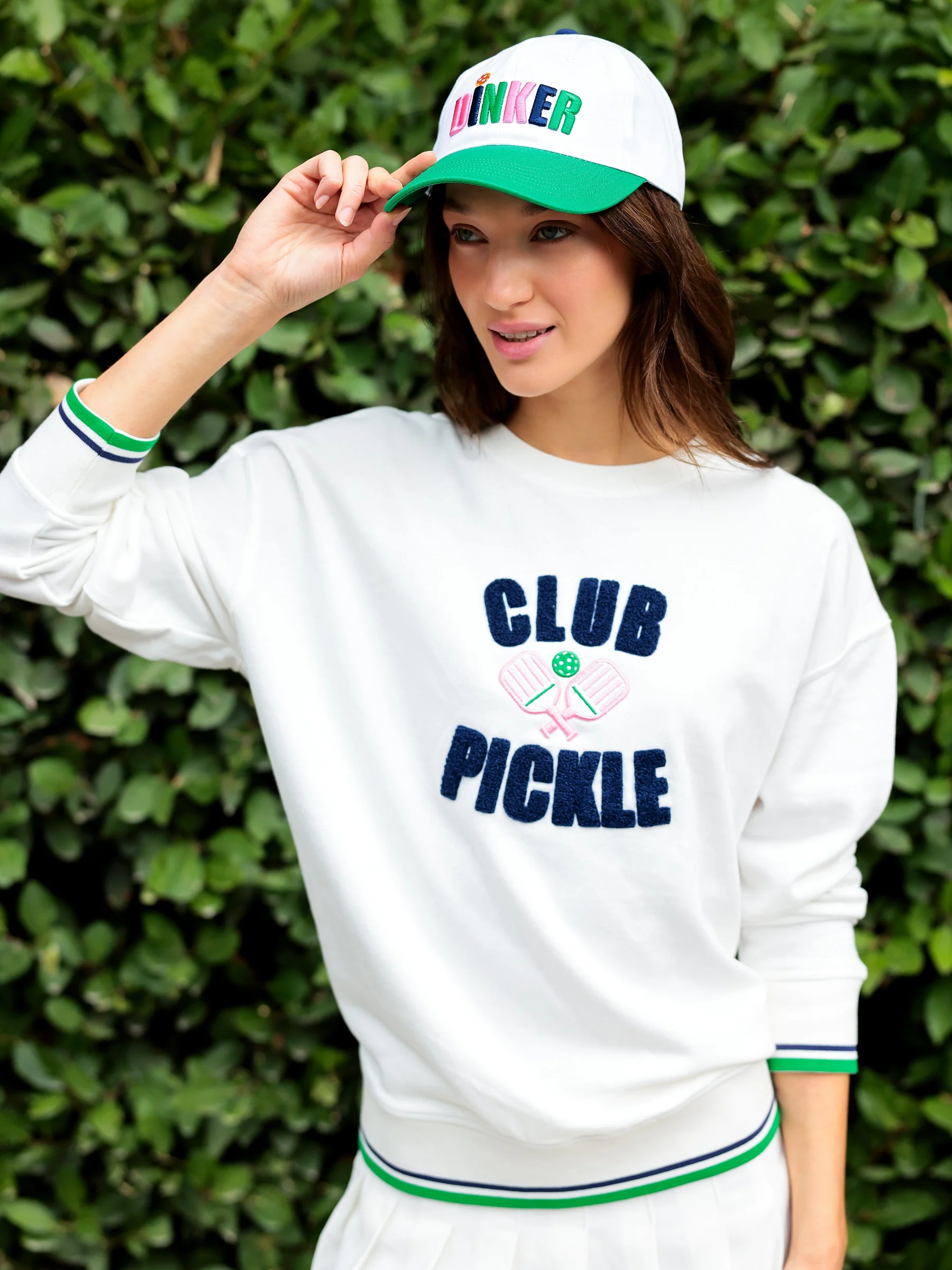 Shiraleah "Club Pickle" Sweatshirt - Ivory