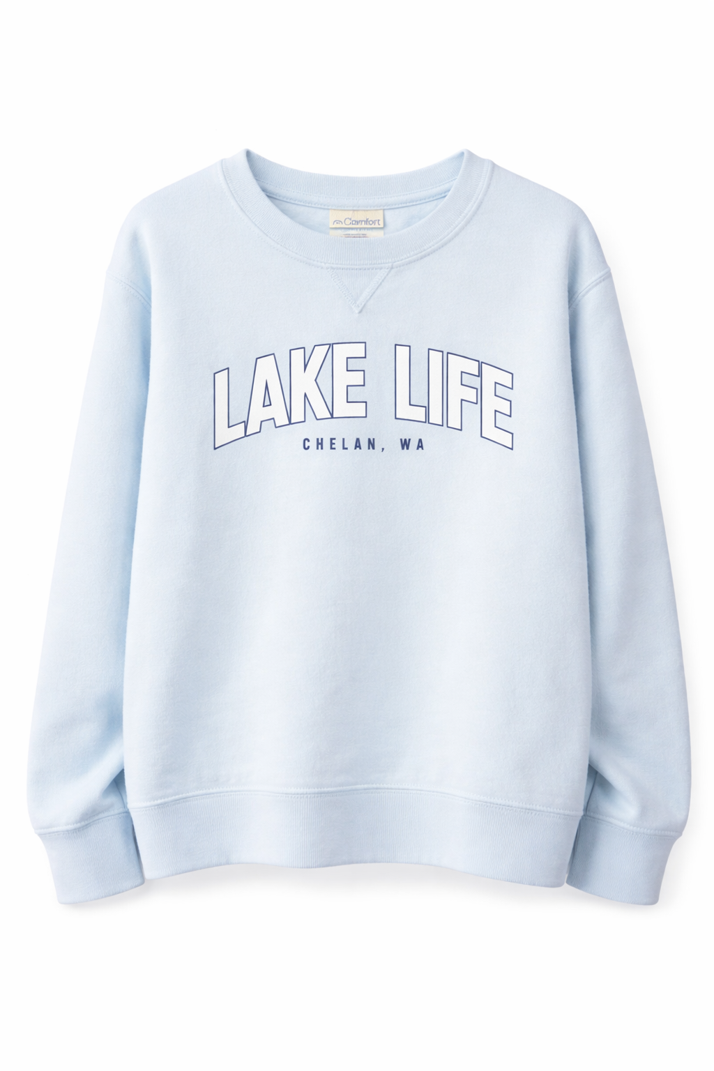 Youth Comfort Wash Fleece Sweatshirt - Lake Life Chelan, WA