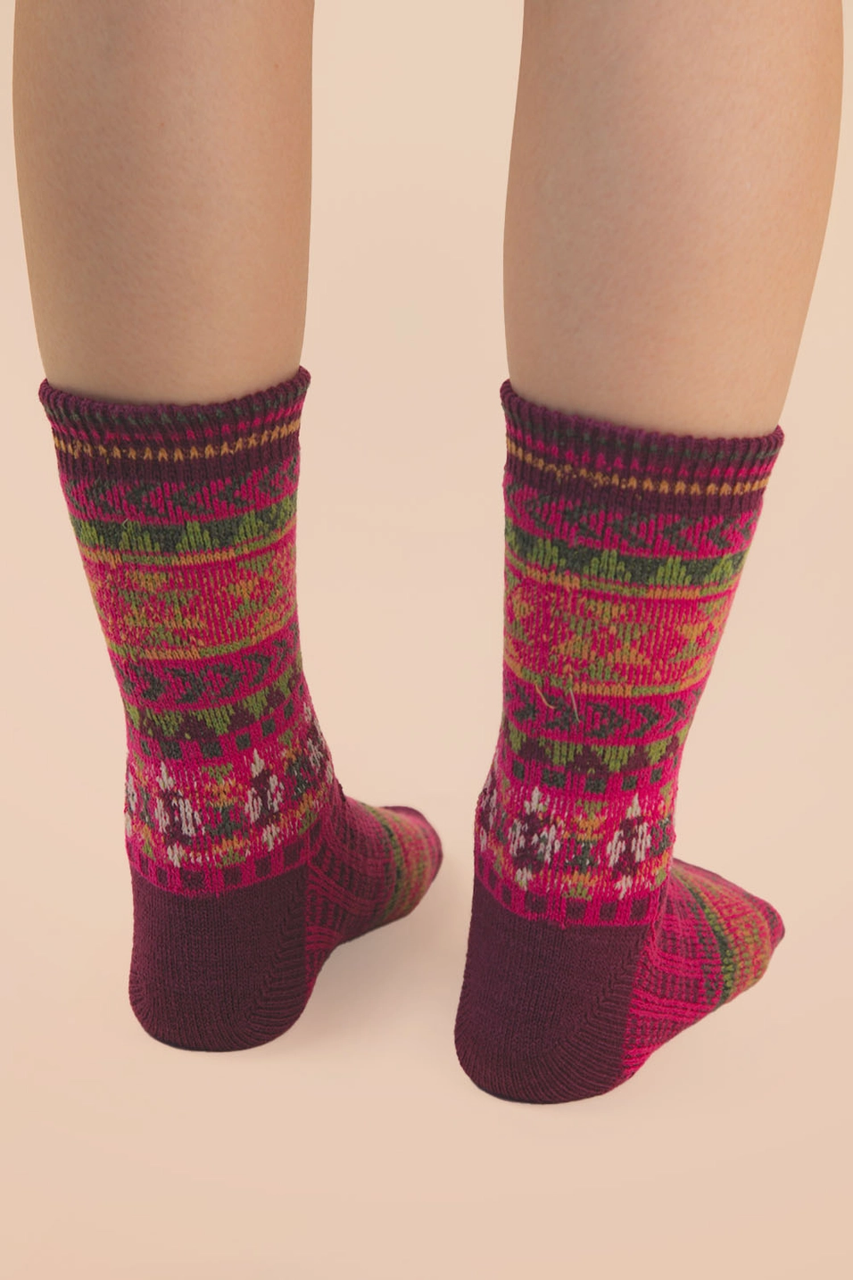 Geometric Graphic Crew Socks