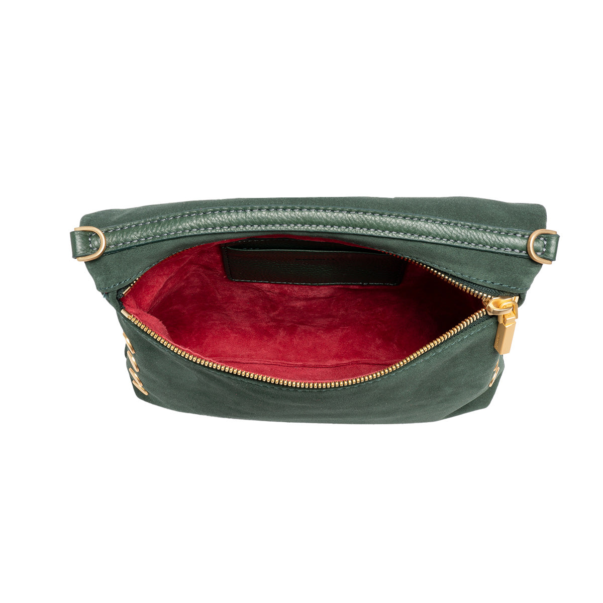 Hammitt VIP Medium - Green Room Suede/Brushed Gold