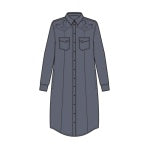 Chambray Gambler Shirt Dress