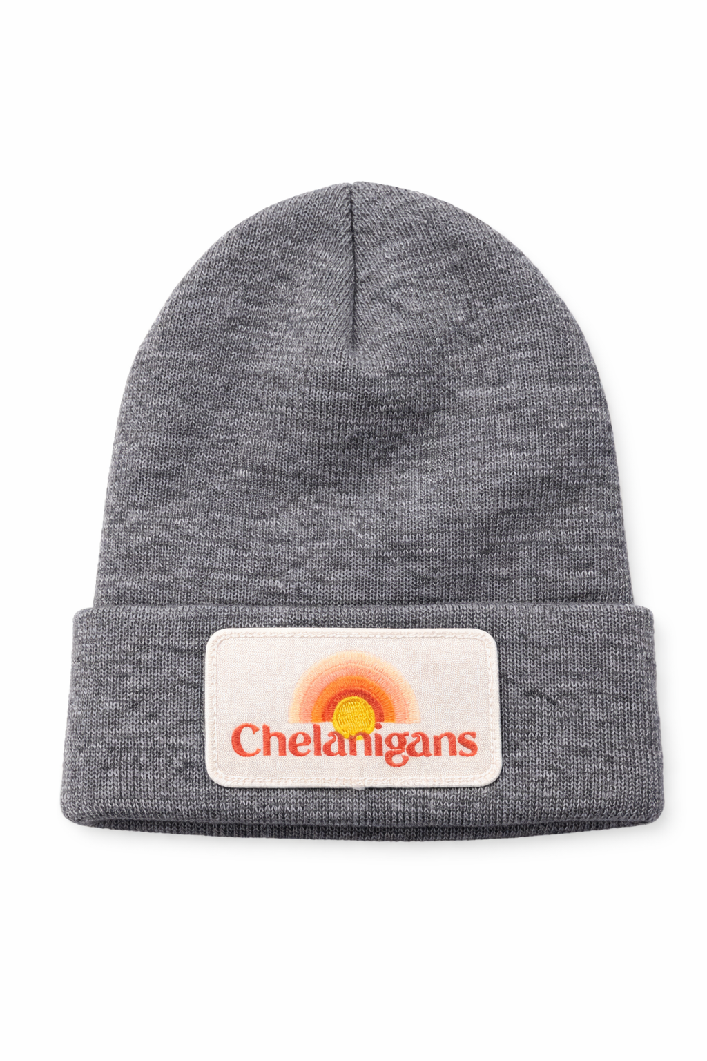 "Chelanigans" 137 Heather Gun Metal OSFM Knit Beanie