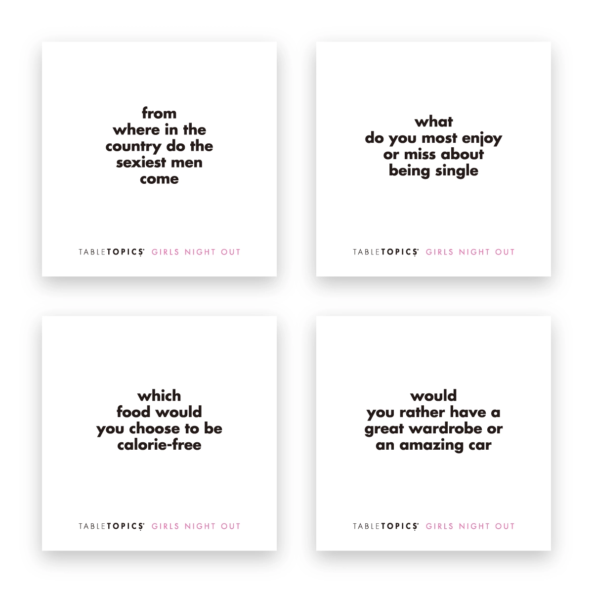 Girls Night Out Table Topics