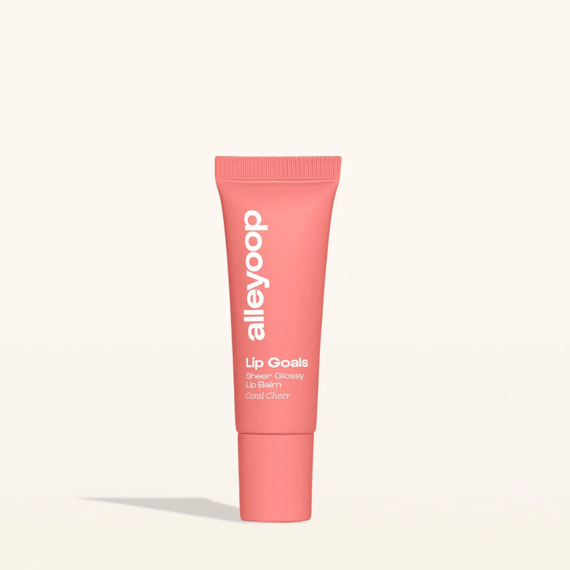 Alleyoop Makeup Coral Cheer Lip Goals Glossy Lip Balm/ Gifts / SPA