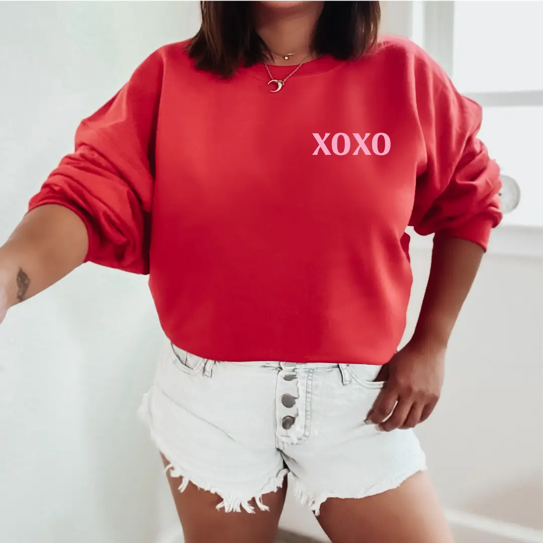 It's Not Me It's You Xoxo Sweatshirt - Red