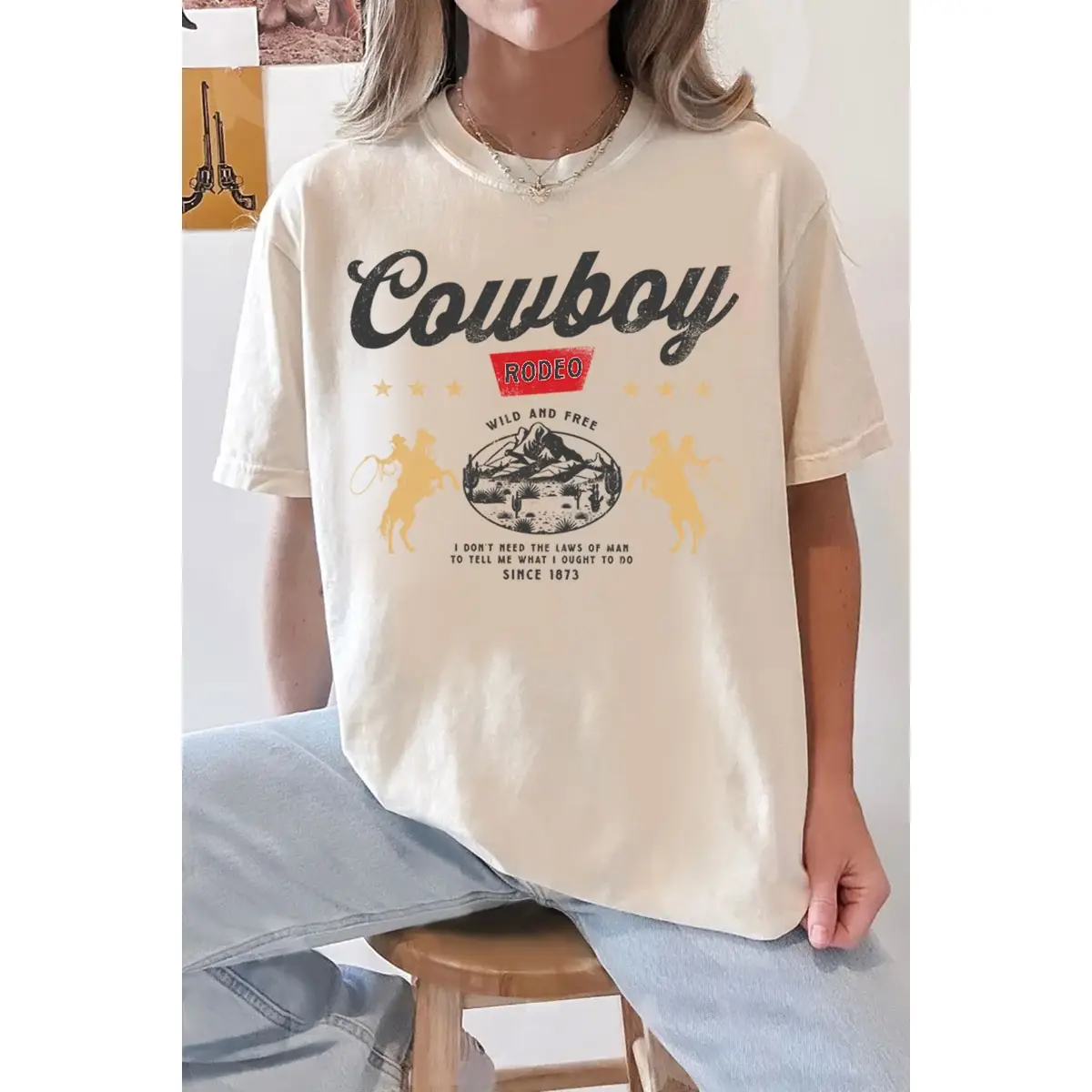 Cowboy Rodeo Vintage Graphic Tee