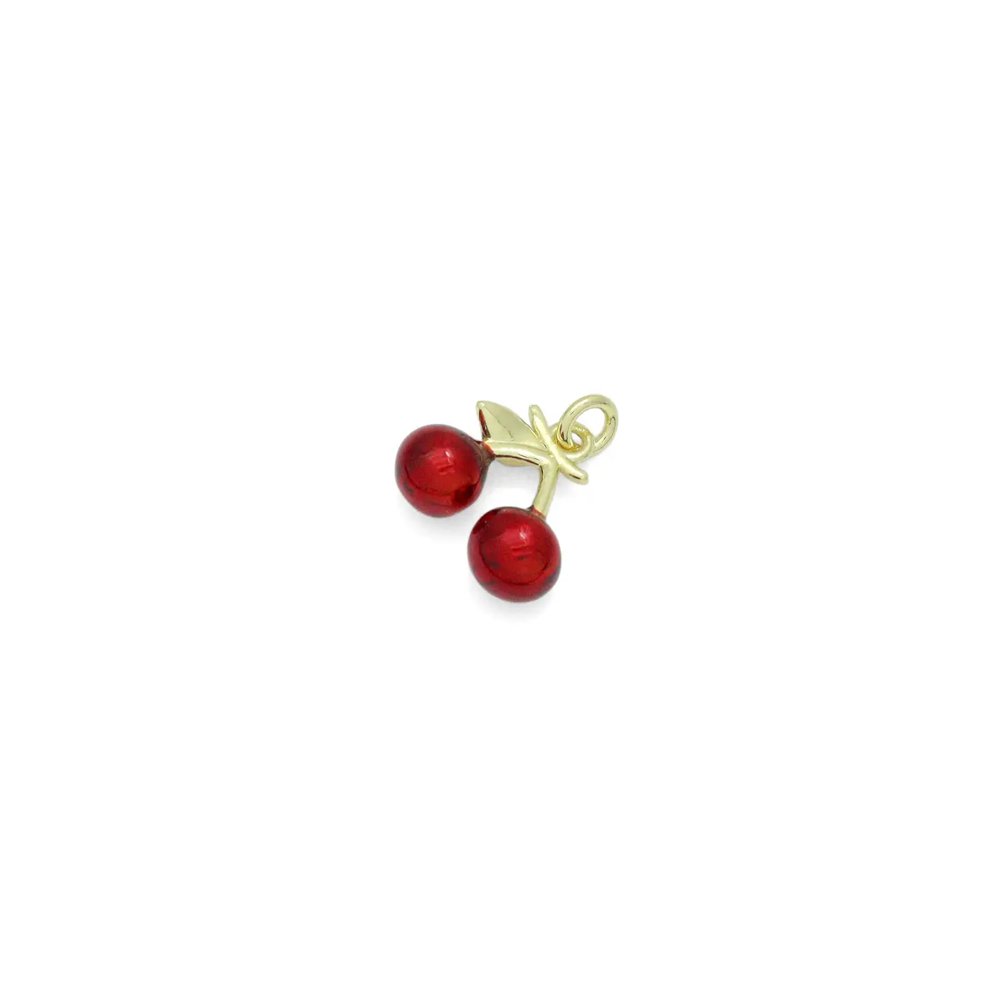 Enamel Cherry Charm