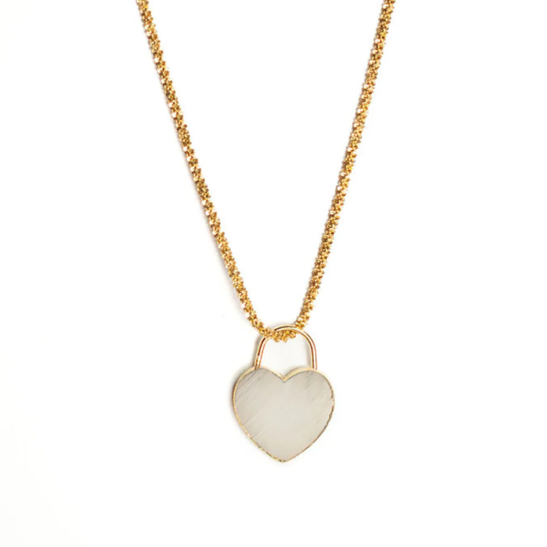 Stone Heart Charm