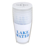 Face to Face Frost Cups - Lake Water - Set of 8