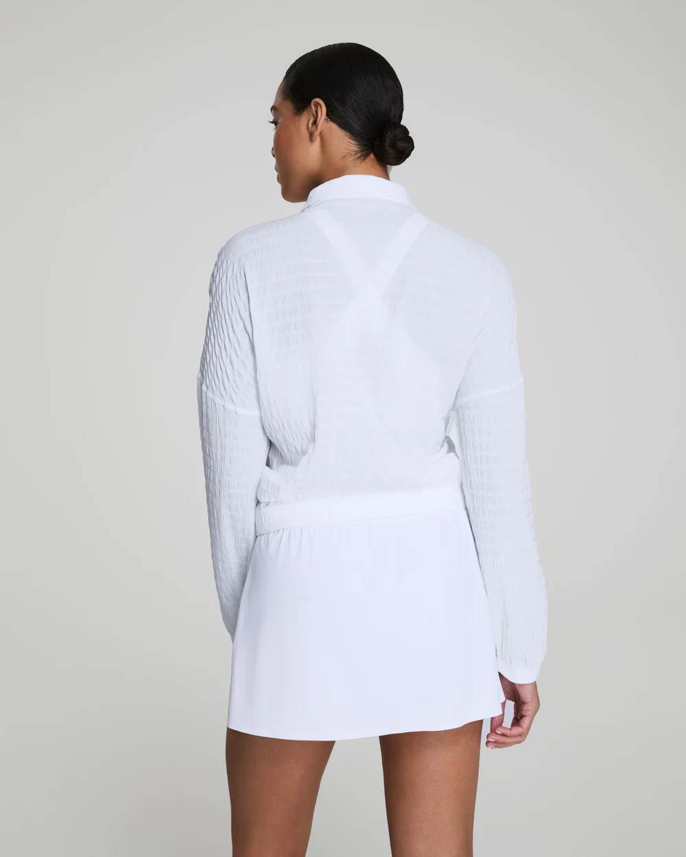 SPANX Get Moving Textured Half Zip