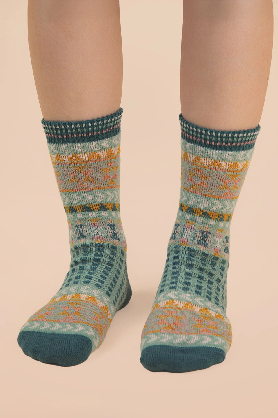 Geometric Graphic Crew Socks