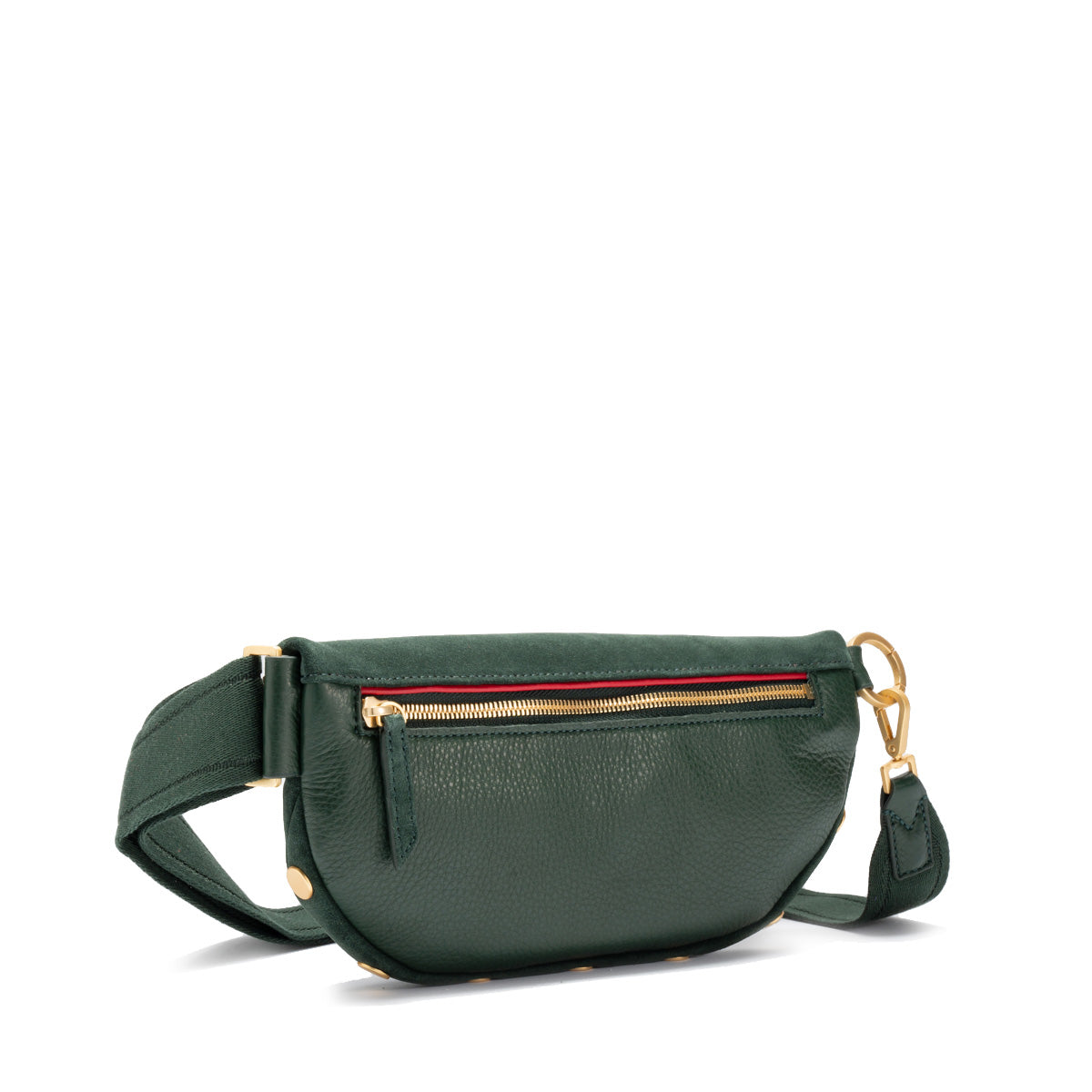 Hammitt Charles Crossbody Med - Green Room Suede/Brushed Gold