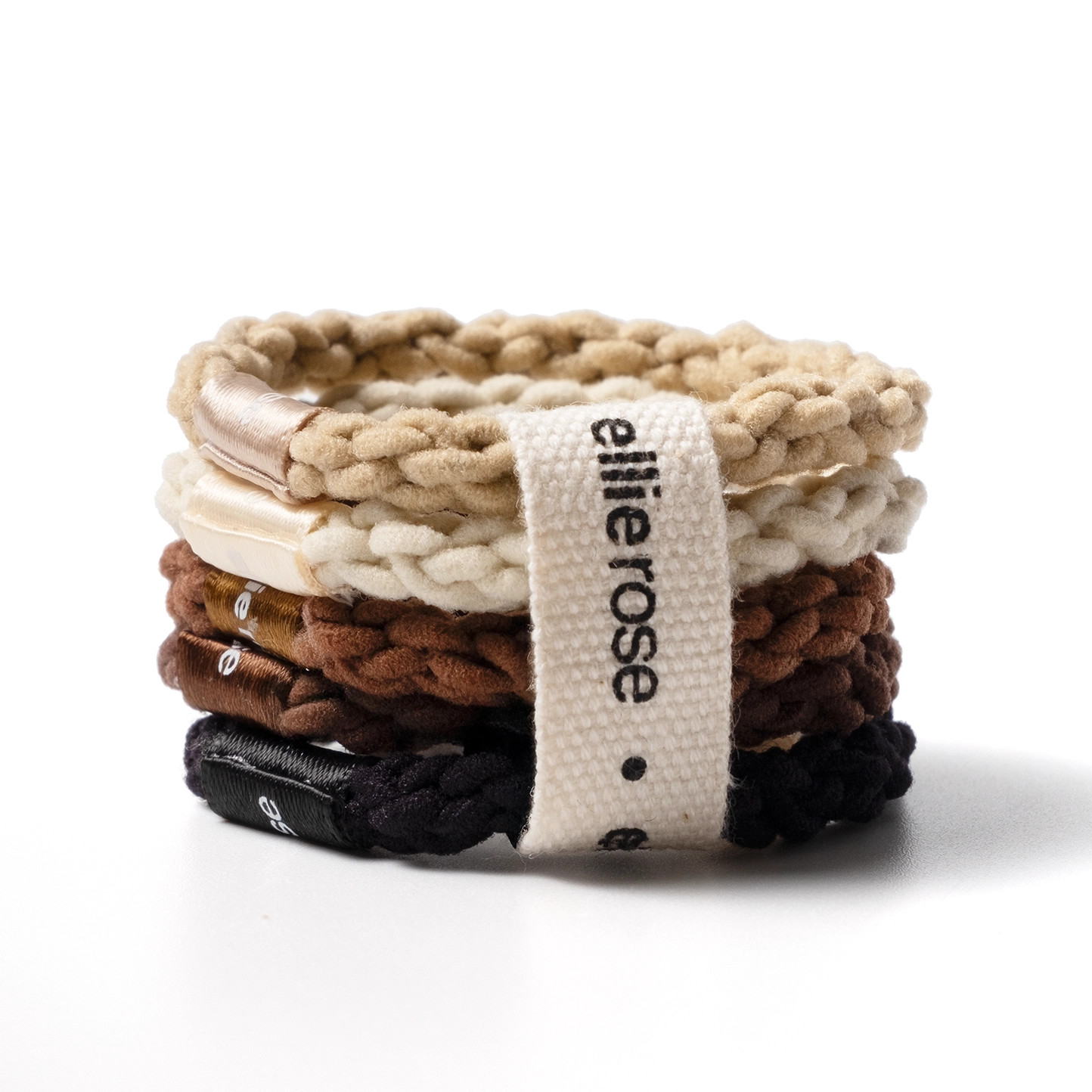 Braided Elastics - 5-Pack - Neutrals