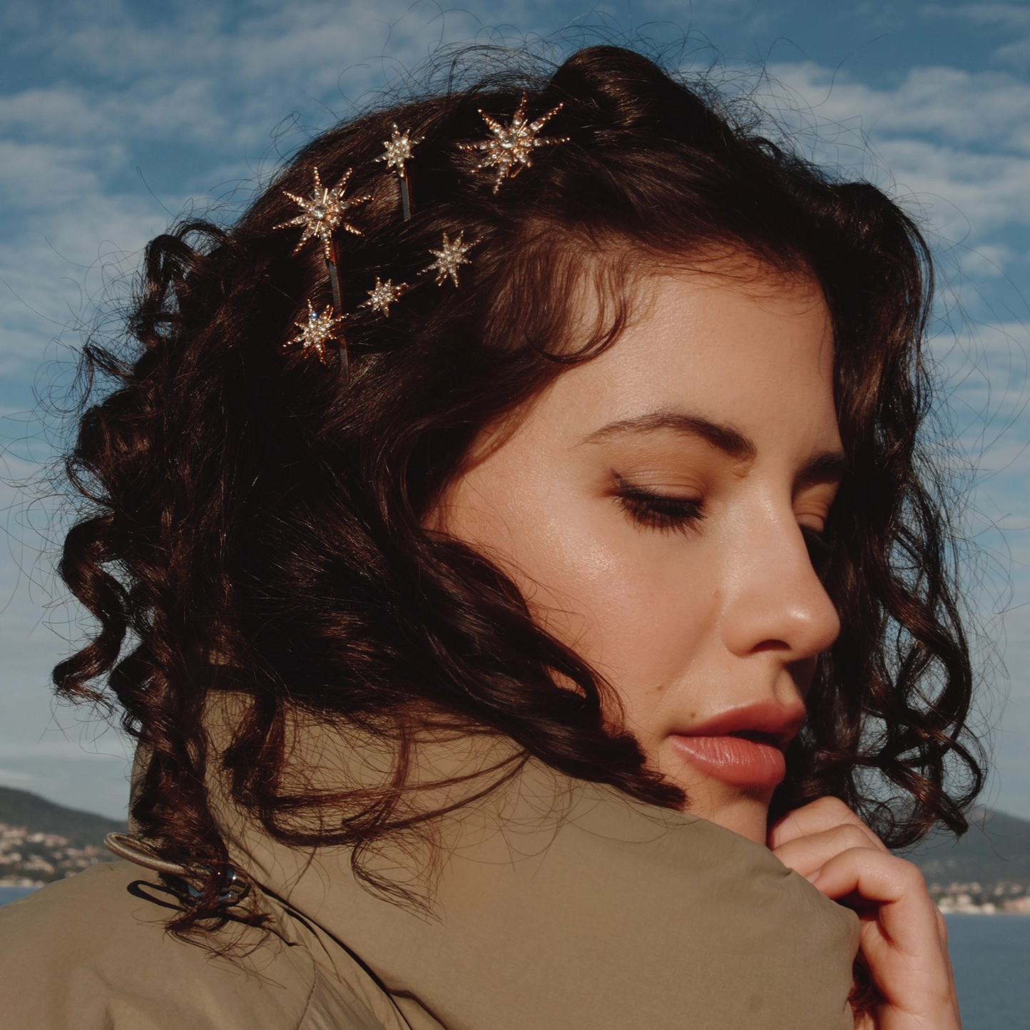 Gold Star Barrettes, Set of 4