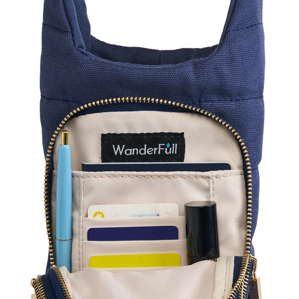 Navy Canvas with Anchor Embroidery