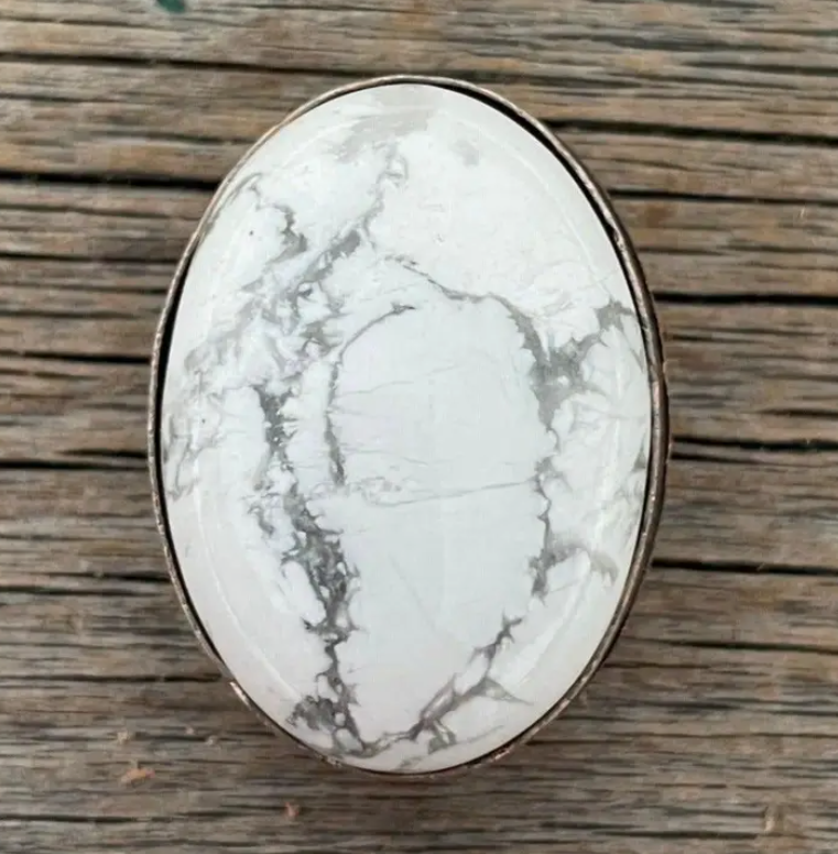 Rodeo Drive - White Cabochon Western Concho 1"