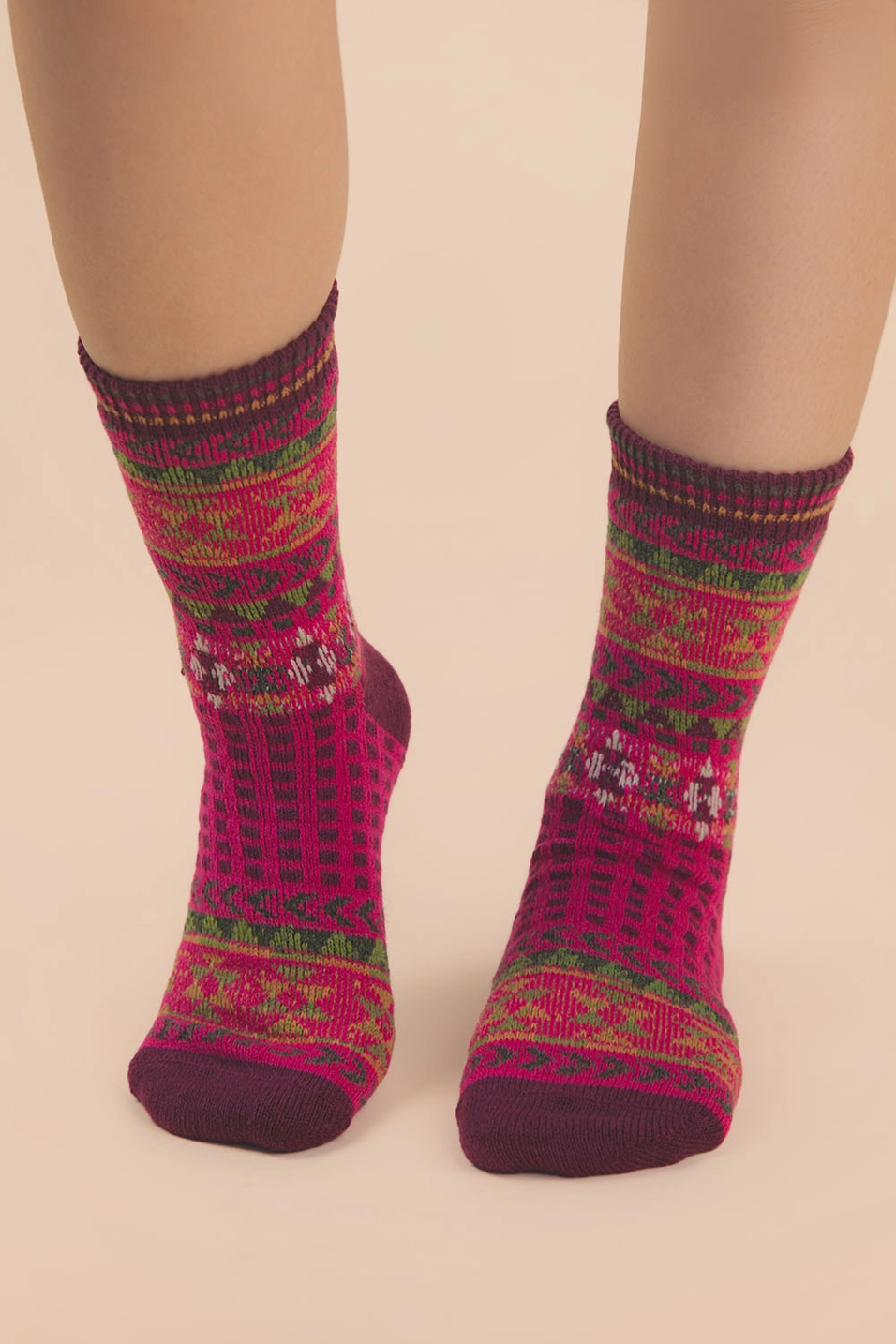 Geometric Graphic Crew Socks