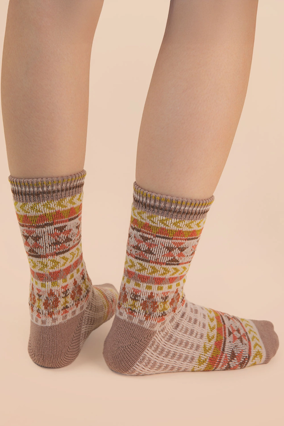 Geometric Graphic Crew Socks