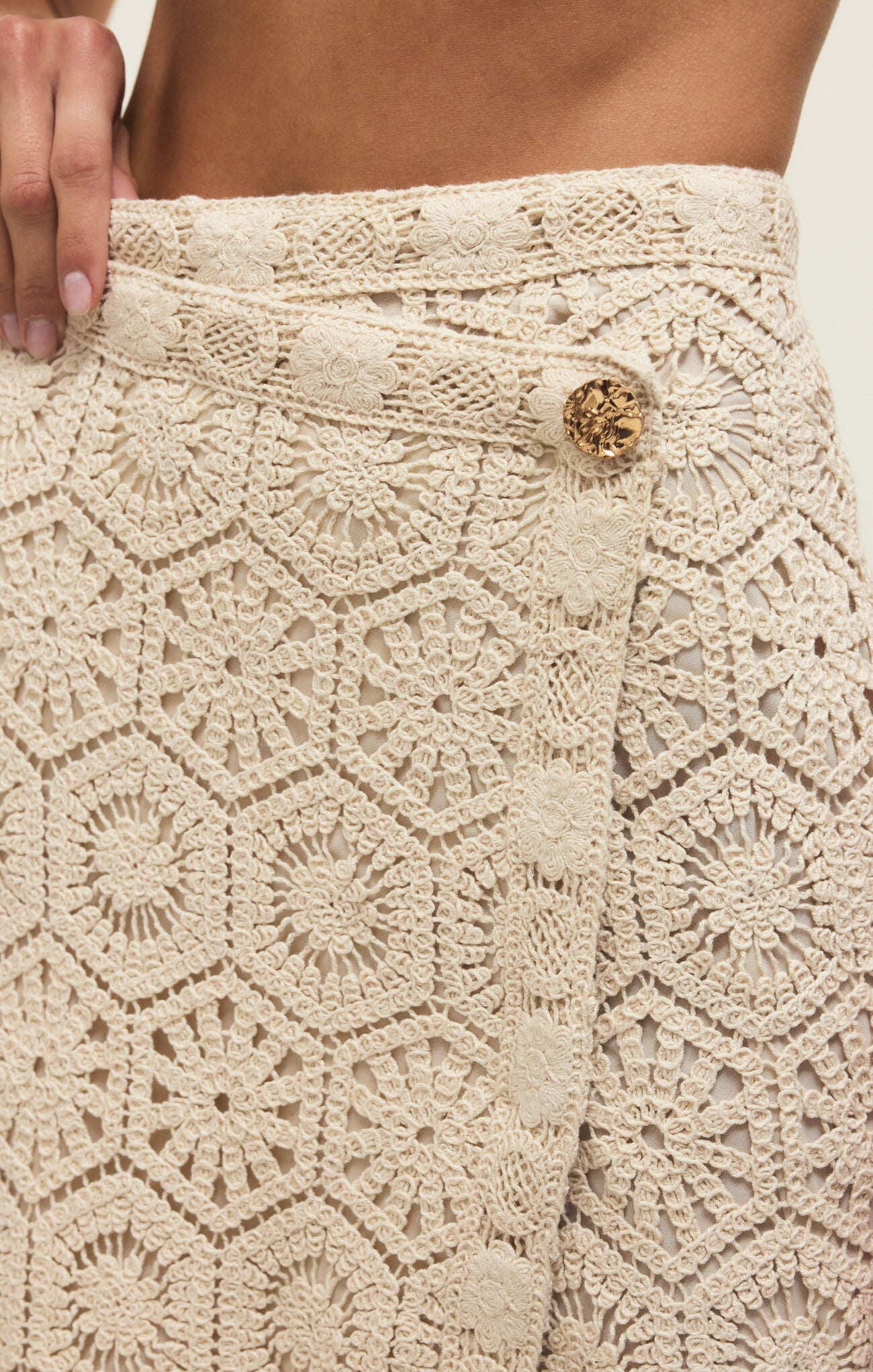 Raquel Lace Skirt - Natural