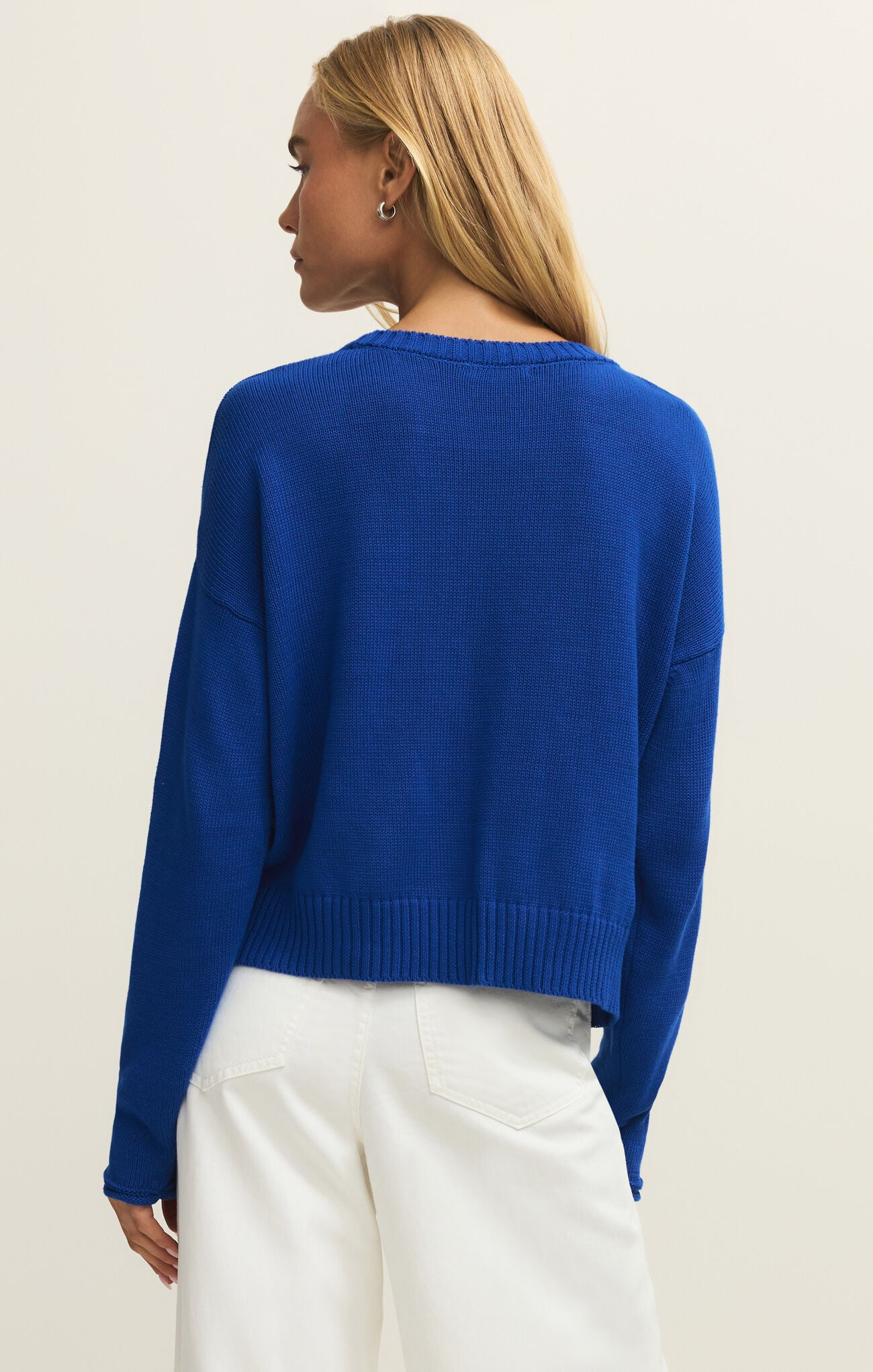 Sienna Palm Sweater - Nautical