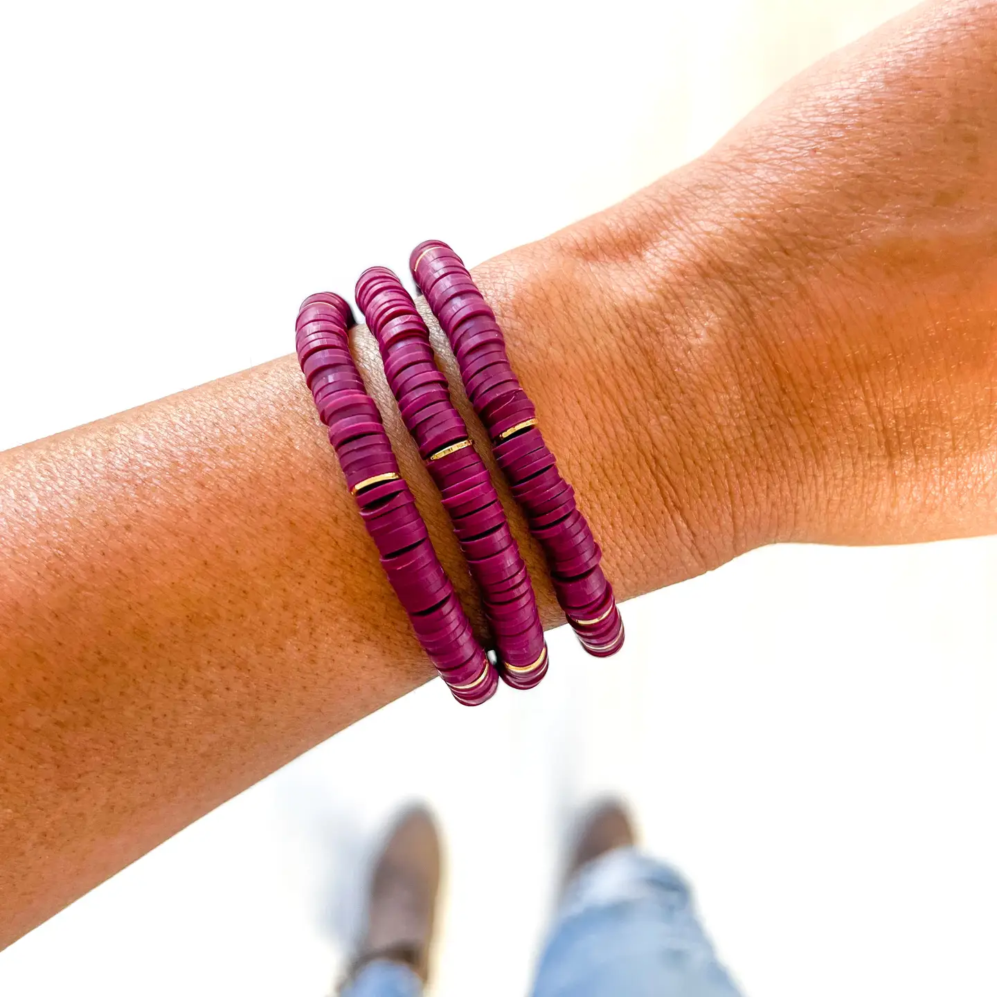 Vinyl Heishi Bracelet