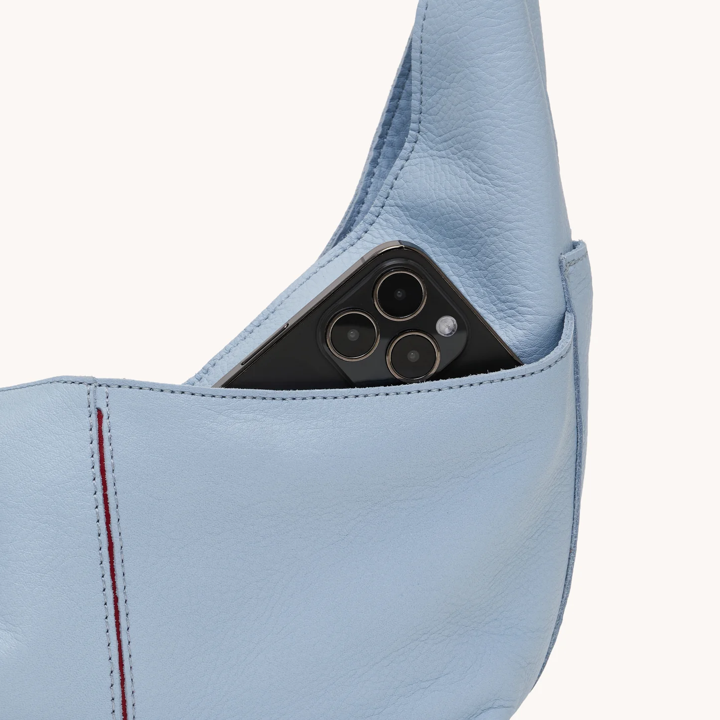 Hammitt Tom Zip Med - Hazy Blue/Gold